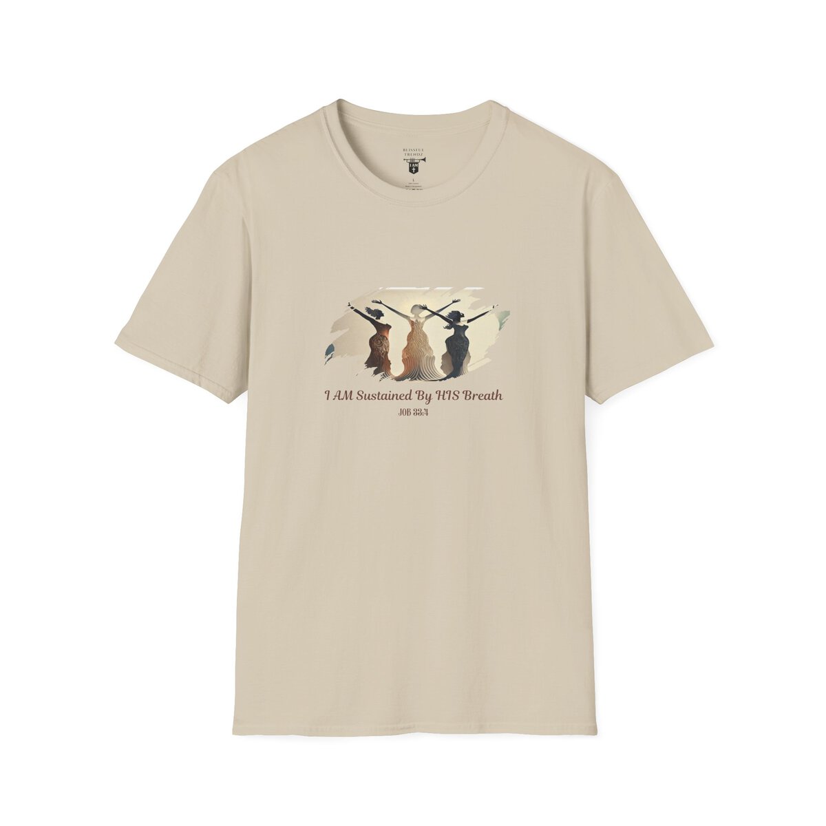 I AM Sustained By HIS Breath - JOB 33:4 - Unisex Softstyle T-Shirt - Image 10
