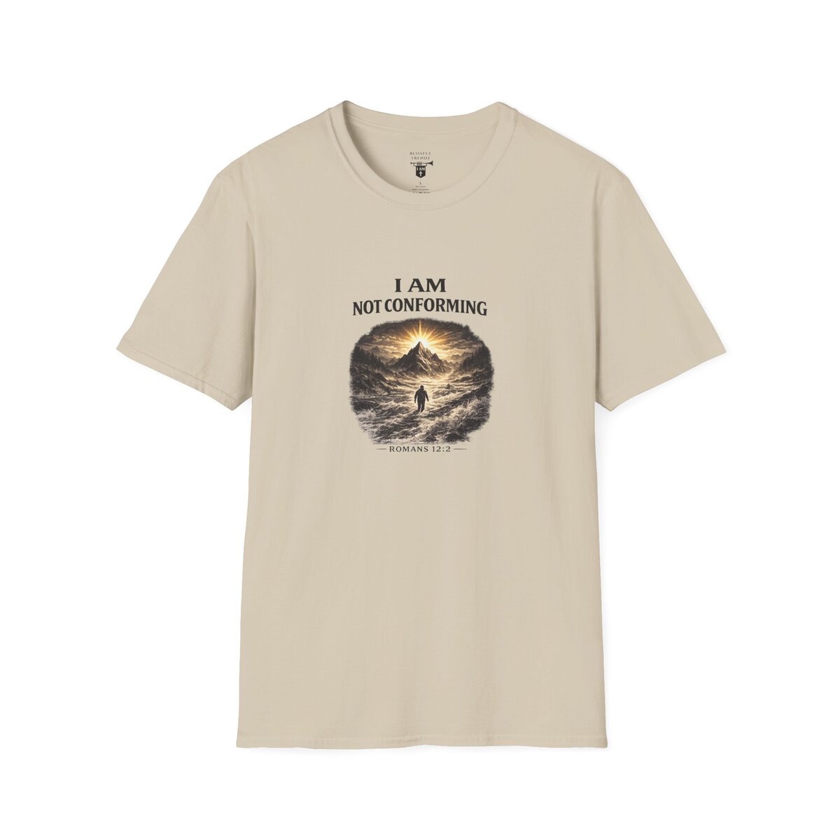 I AM Not Conforming - ROMANS 12:2 - Walking Against Current - Unisex Softstyle T-Shirt - Image 13