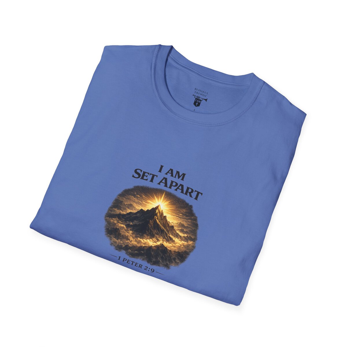 I AM Set Apart - 1 Peter 2:9 - Mountains - Unisex Softstyle T-Shirt - Image 27