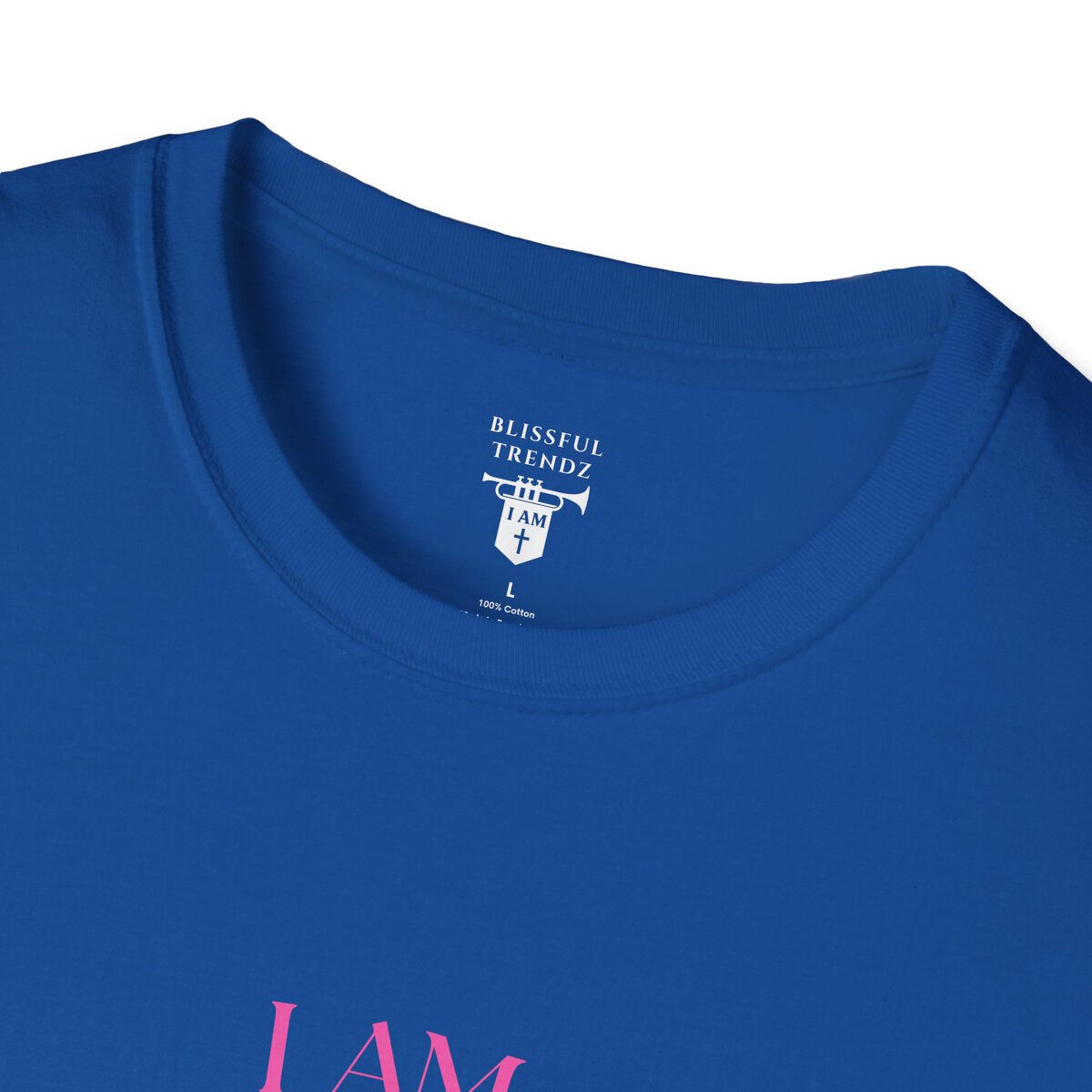 I AM 100% by Design - PNK/GRN MNDLA - Unisex Softstyle T-Shirt - Image 23