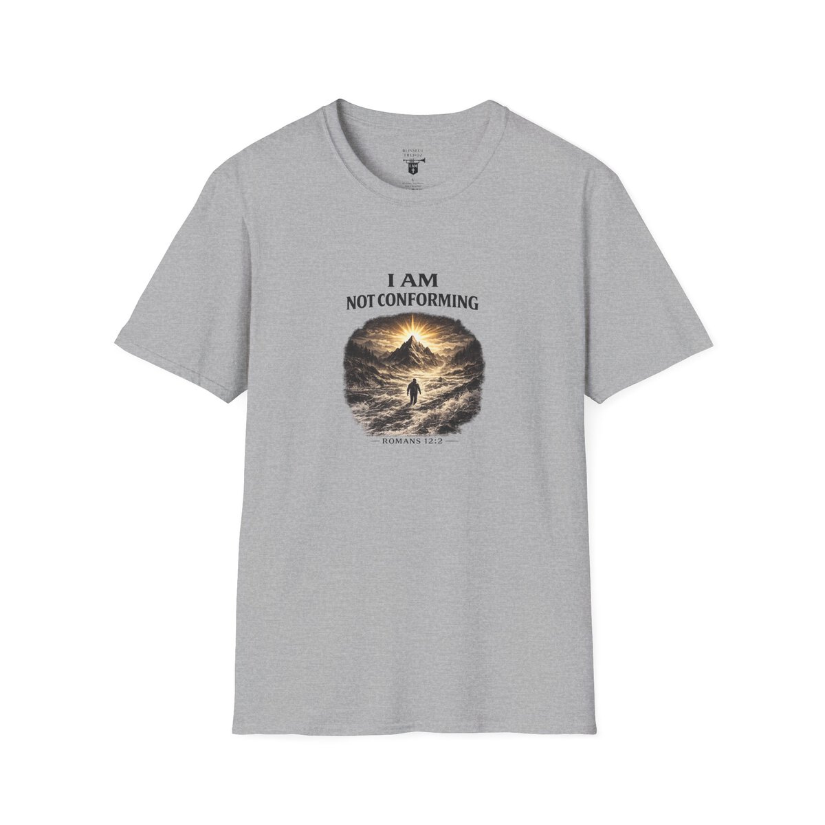 I AM Not Conforming - ROMANS 12:2 - Walking Against Current - Unisex Softstyle T-Shirt - Image 16