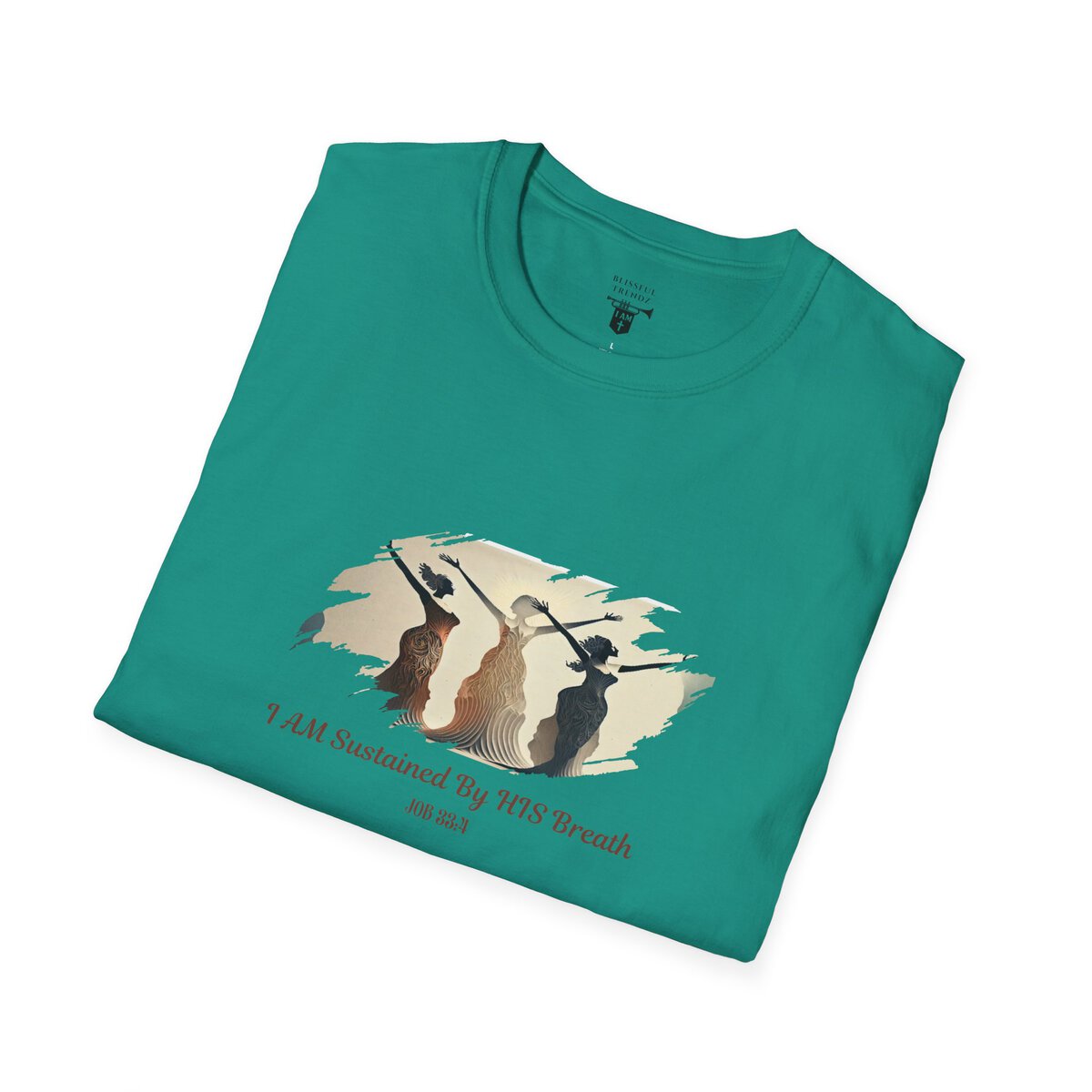 I AM Sustained By HIS Breath - JOB 33:4 - Unisex Softstyle T-Shirt - Image 30