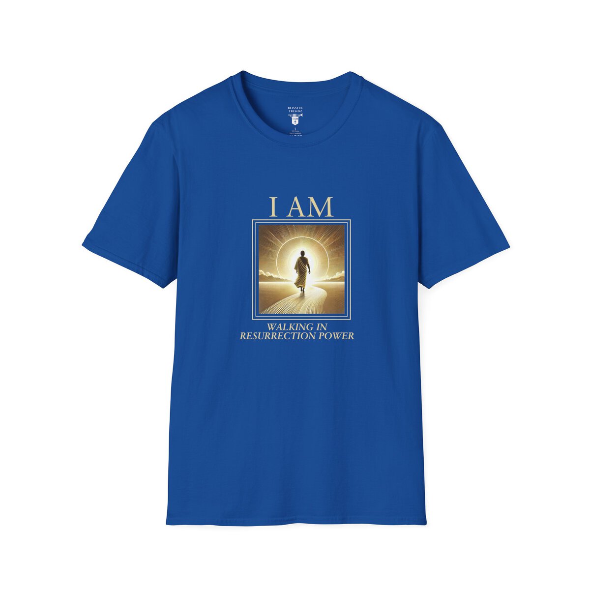 I AM Walking In Resurrection Power - Golden Path - Unisex Softstyle T-Shirt - Image 25