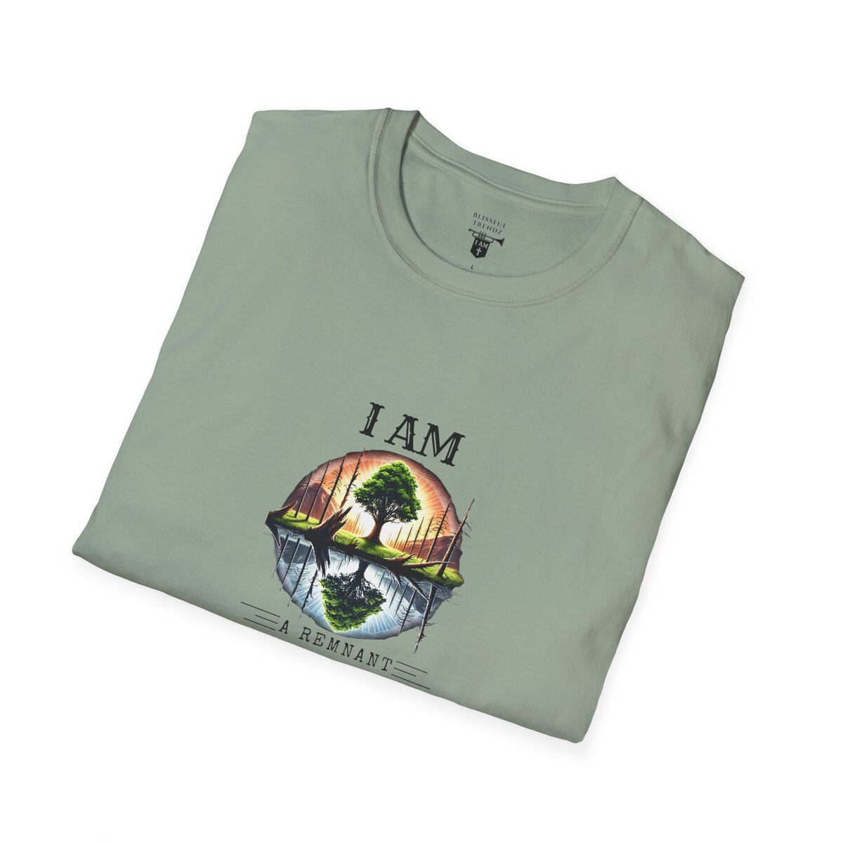 I AM A Remnant Rising - Tree - Unisex Softstyle T-Shirt - Image 24