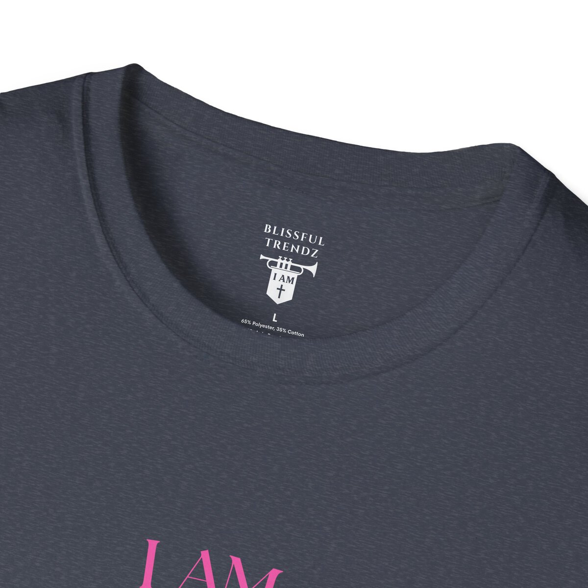 I AM 100% by Design - PNK/GRN MNDLA - Unisex Softstyle T-Shirt - Image 35