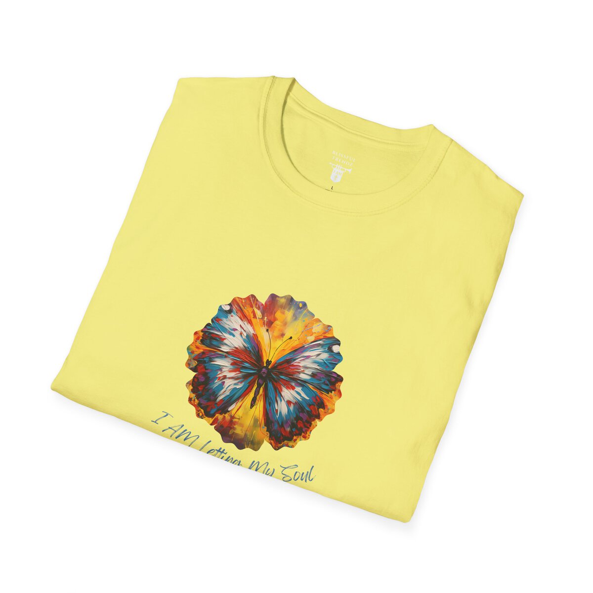 I AM Letting My Soul Take Flight - Butterfly - Unisex Softstyle T-Shirt - Image 15