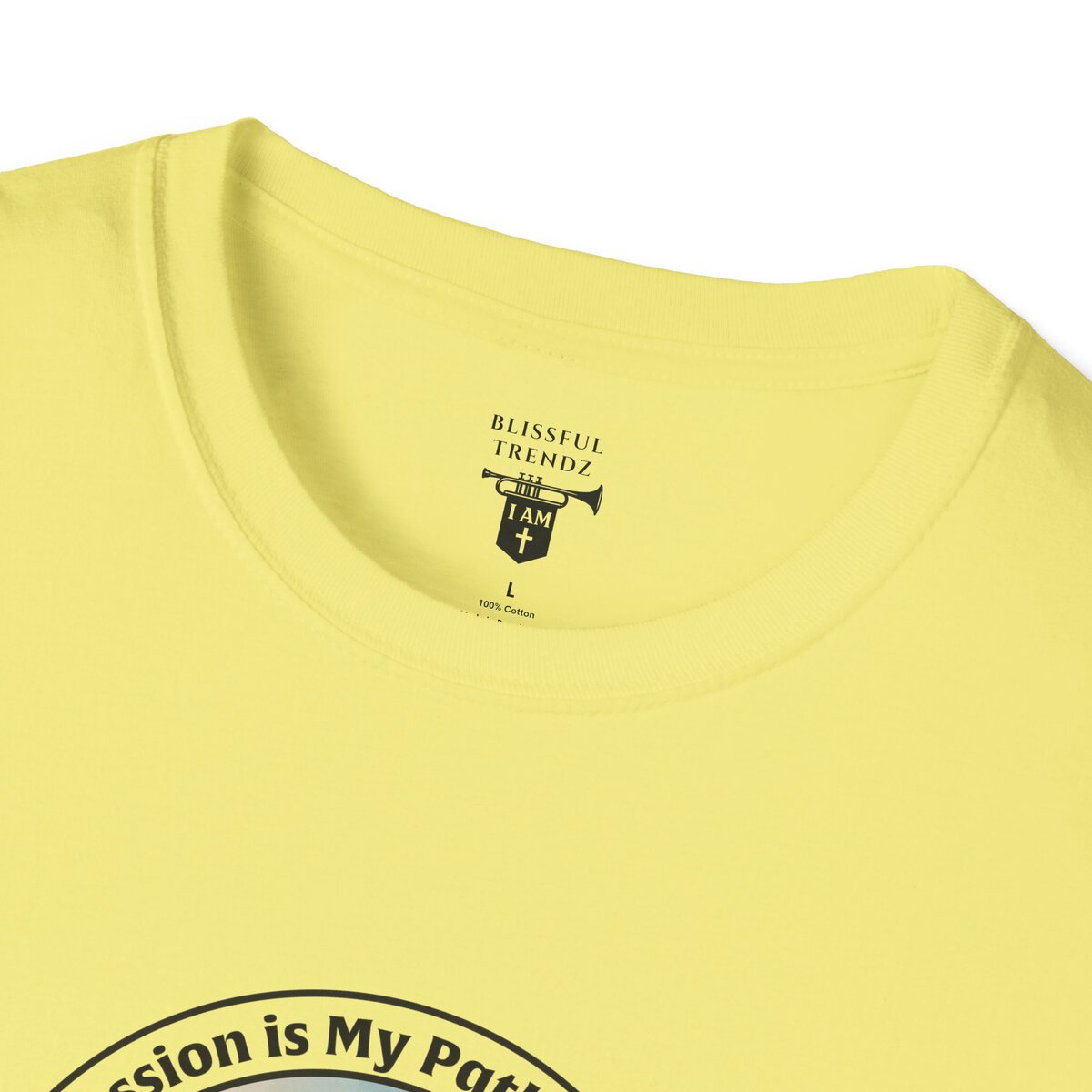 My Passion is My Path to My Soul - Compass - Circle - Unisex Softstyle T-Shirt Compass - Image 17
