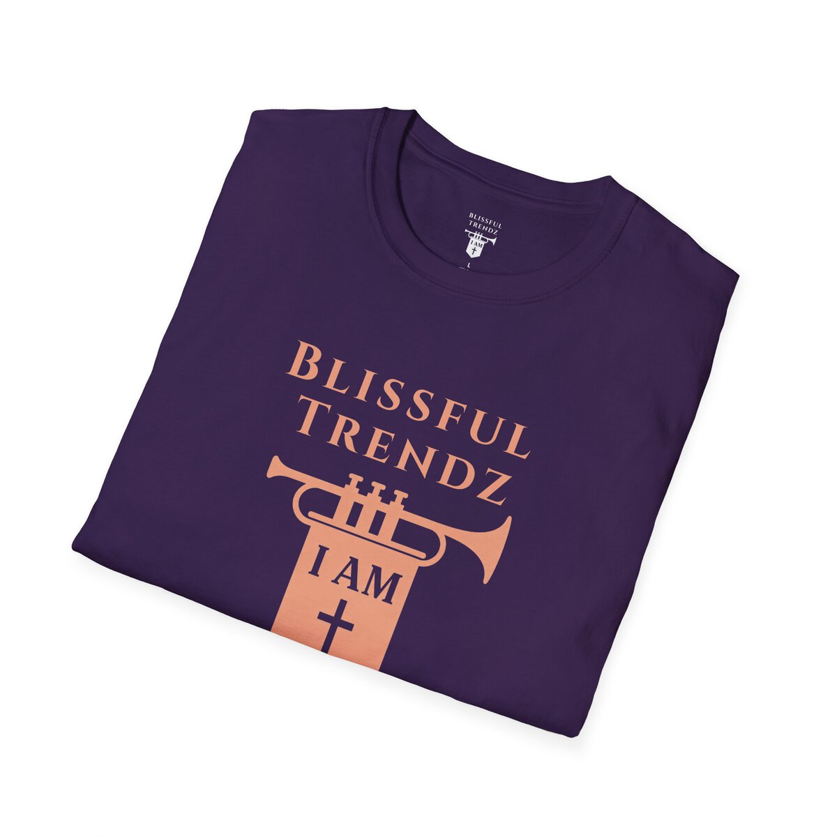 Blissful Trendz - I AM - Banners For The Battle - Raised For The Nations - PCH - Unisex Softstyle T-Shirt - Image 3