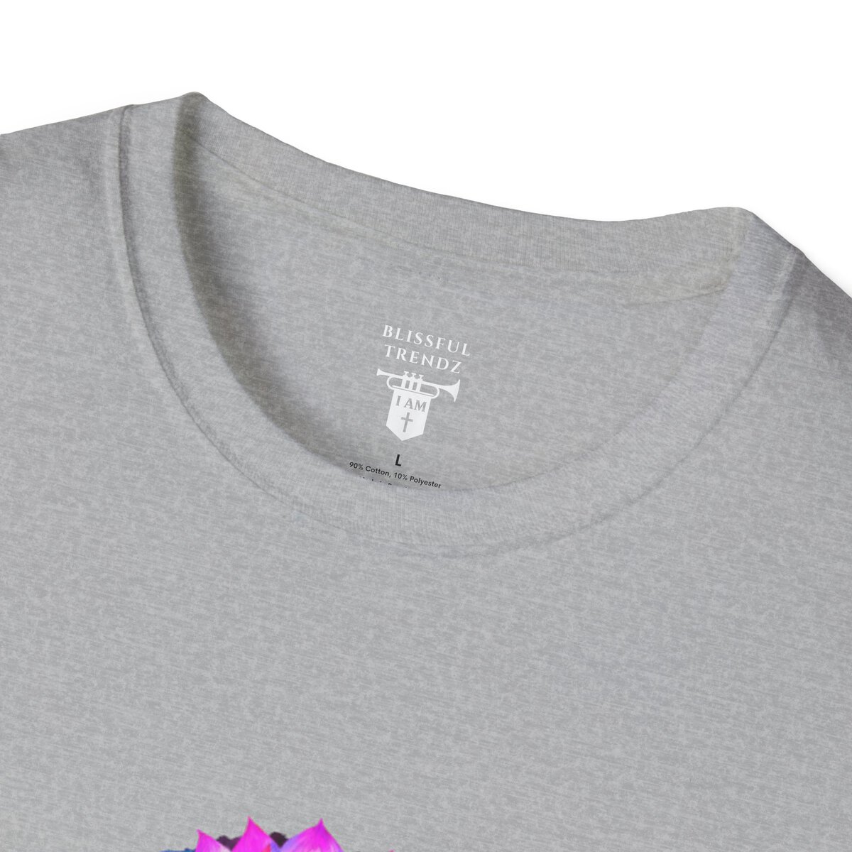 I AM Growing Into Something Beautiful - Lotus - Unisex Softstyle T-Shirt - Image 14