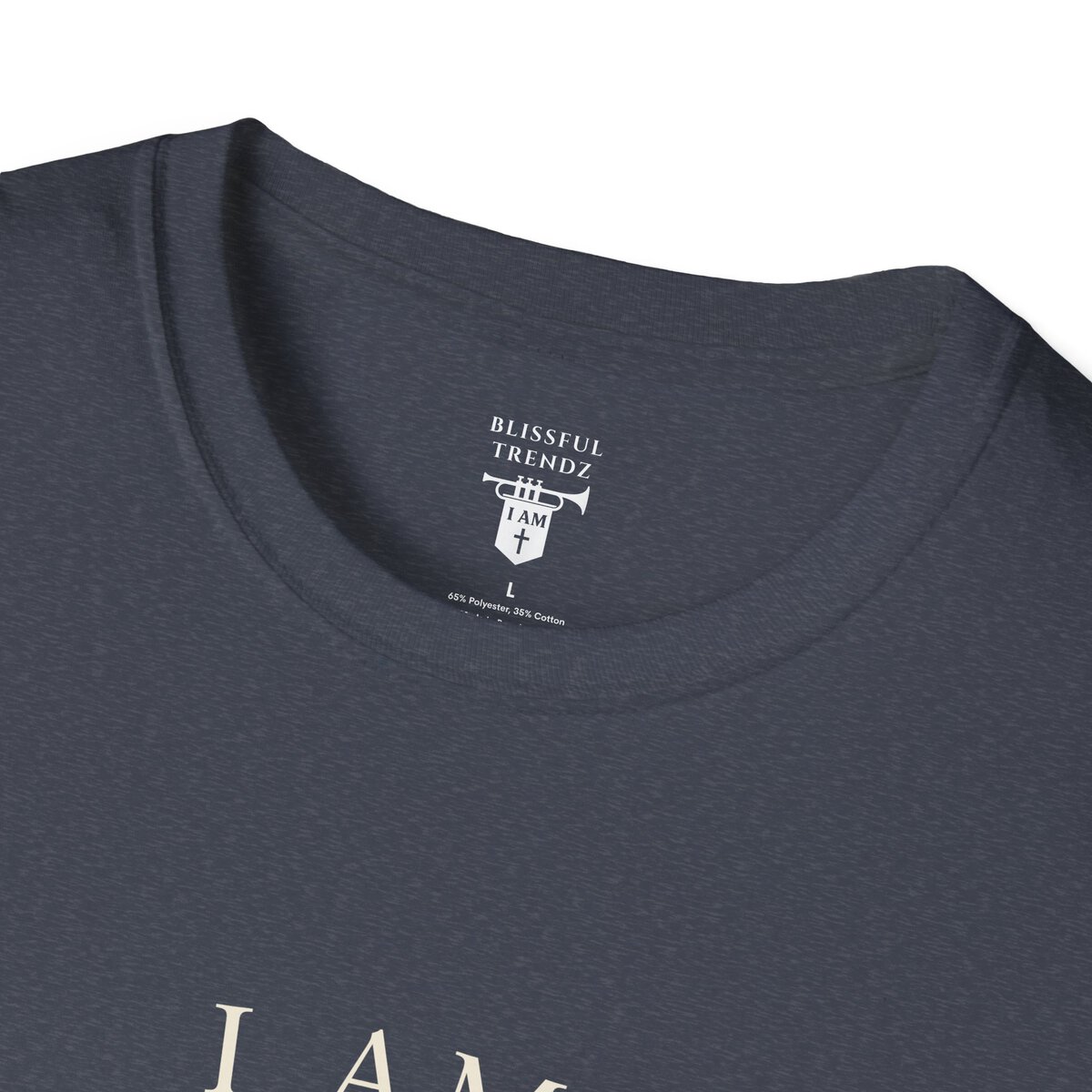 I AM Walking In Resurrection Power - Cross with Footprints - Unisex Softstyle T-Shirt - Image 35