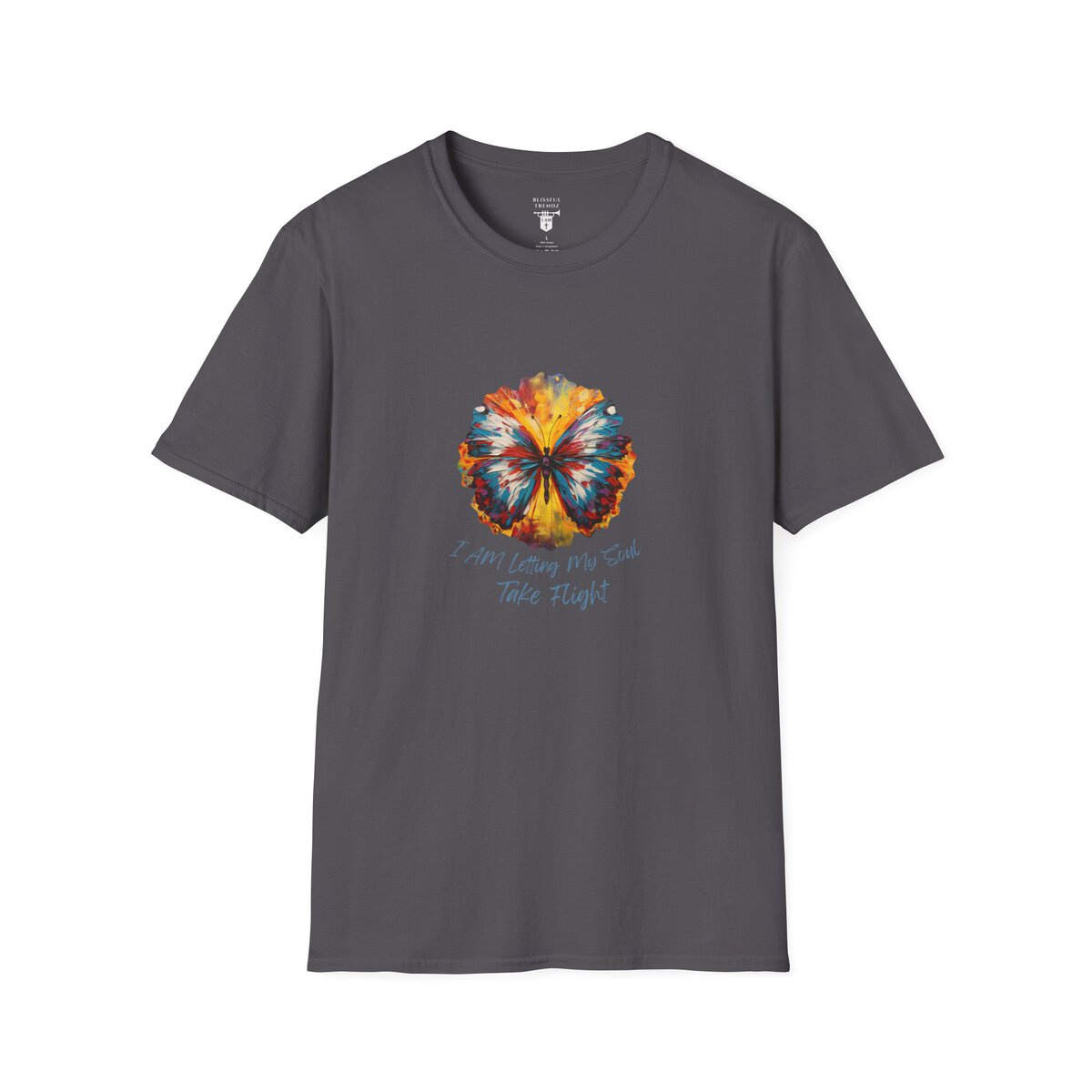 I AM Letting My Soul Take Flight - Butterfly - Unisex Softstyle T-Shirt - Image 22