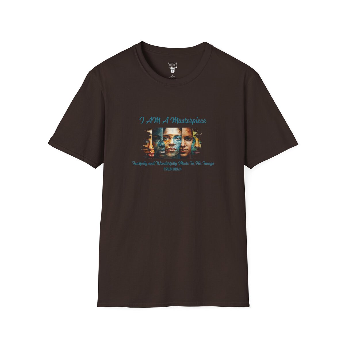 I AM A Masterpiece - Fearfully and Wonderfully Made In His Image - PSALM 139:14 - Unisex Softstyle T-Shirt - Image 10