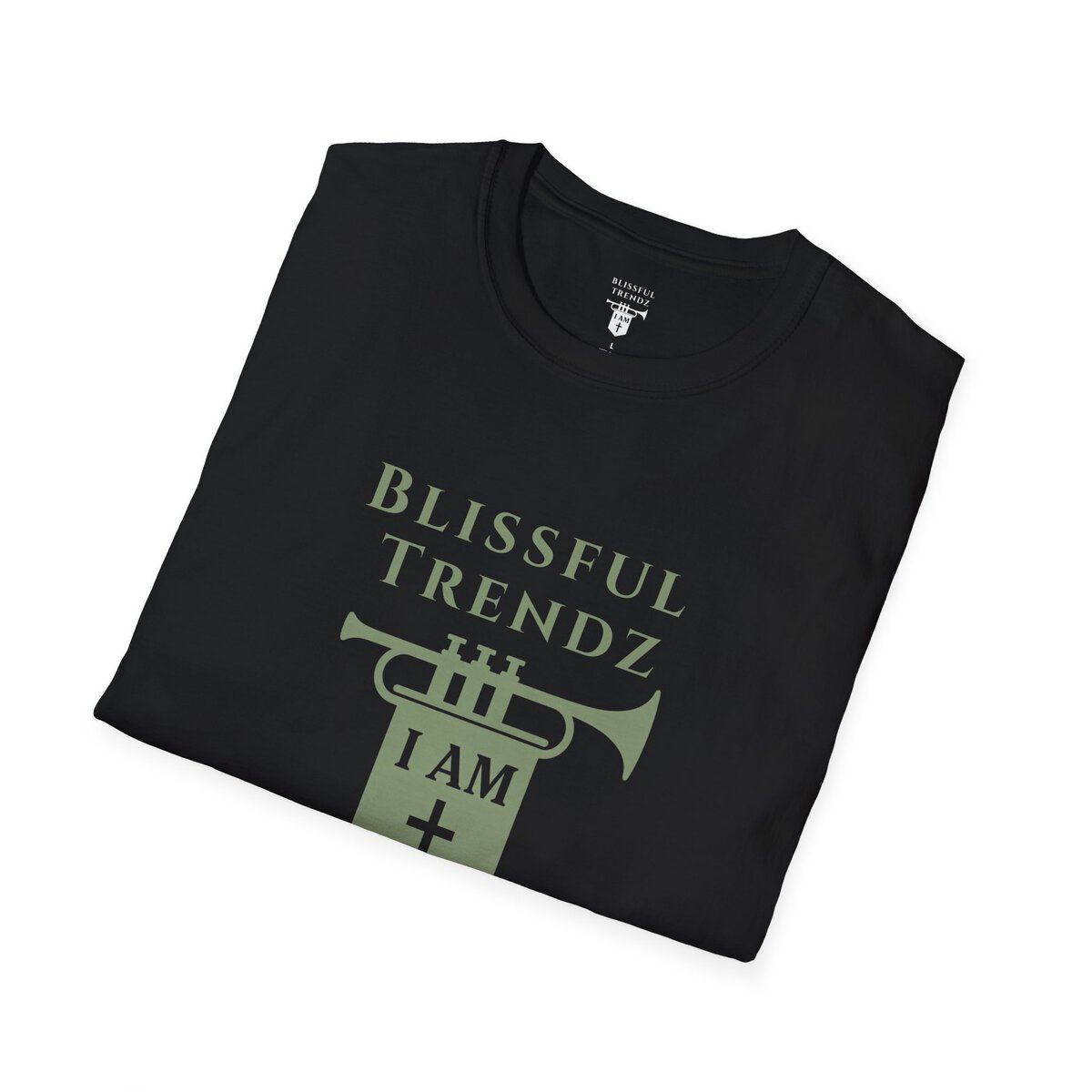 Blissful Trendz - I AM - Banners For The Battle - Raised For The Nations - SGE - Unisex Softstyle T-Shirt - Image 9