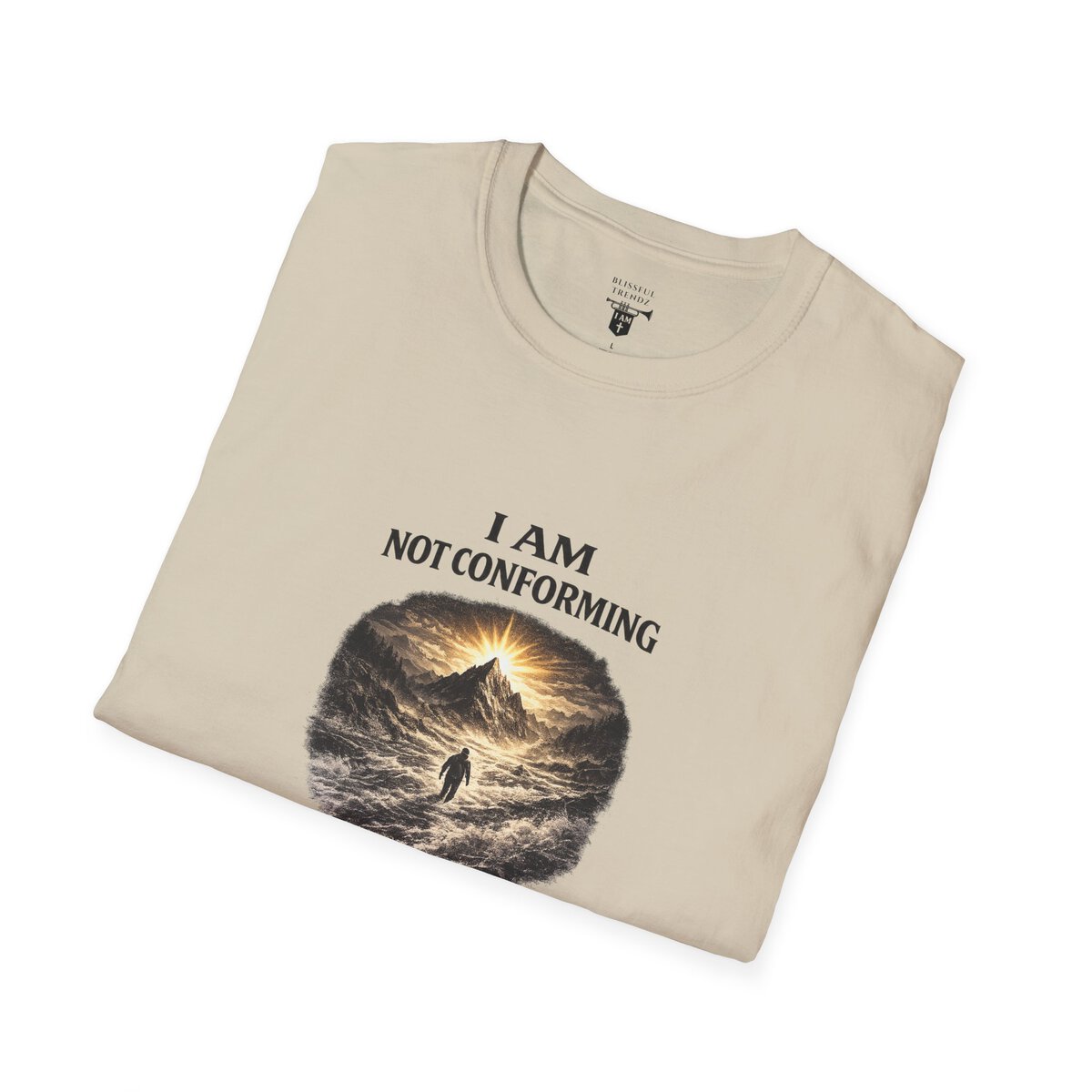 I AM Not Conforming - ROMANS 12:2 - Walking Against Current - Unisex Softstyle T-Shirt - Image 15