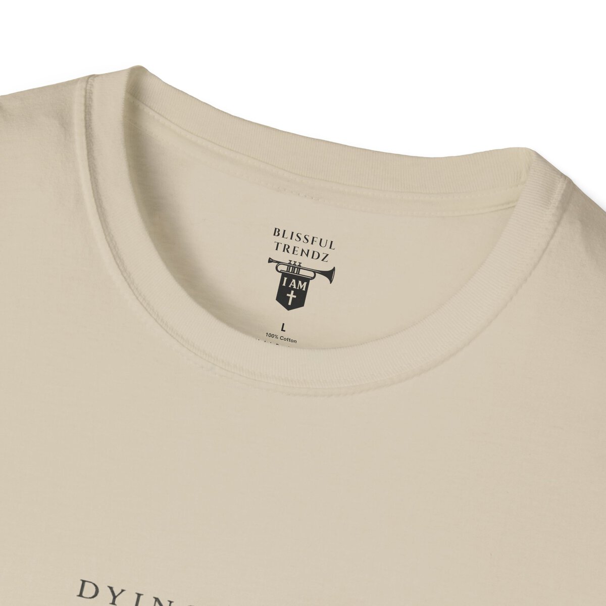 DYING DAILY - LIVING FULLY - LUKE 9:23 - TYPOGRAPHY - Unisex Softstyle T-Shirt - Image 11