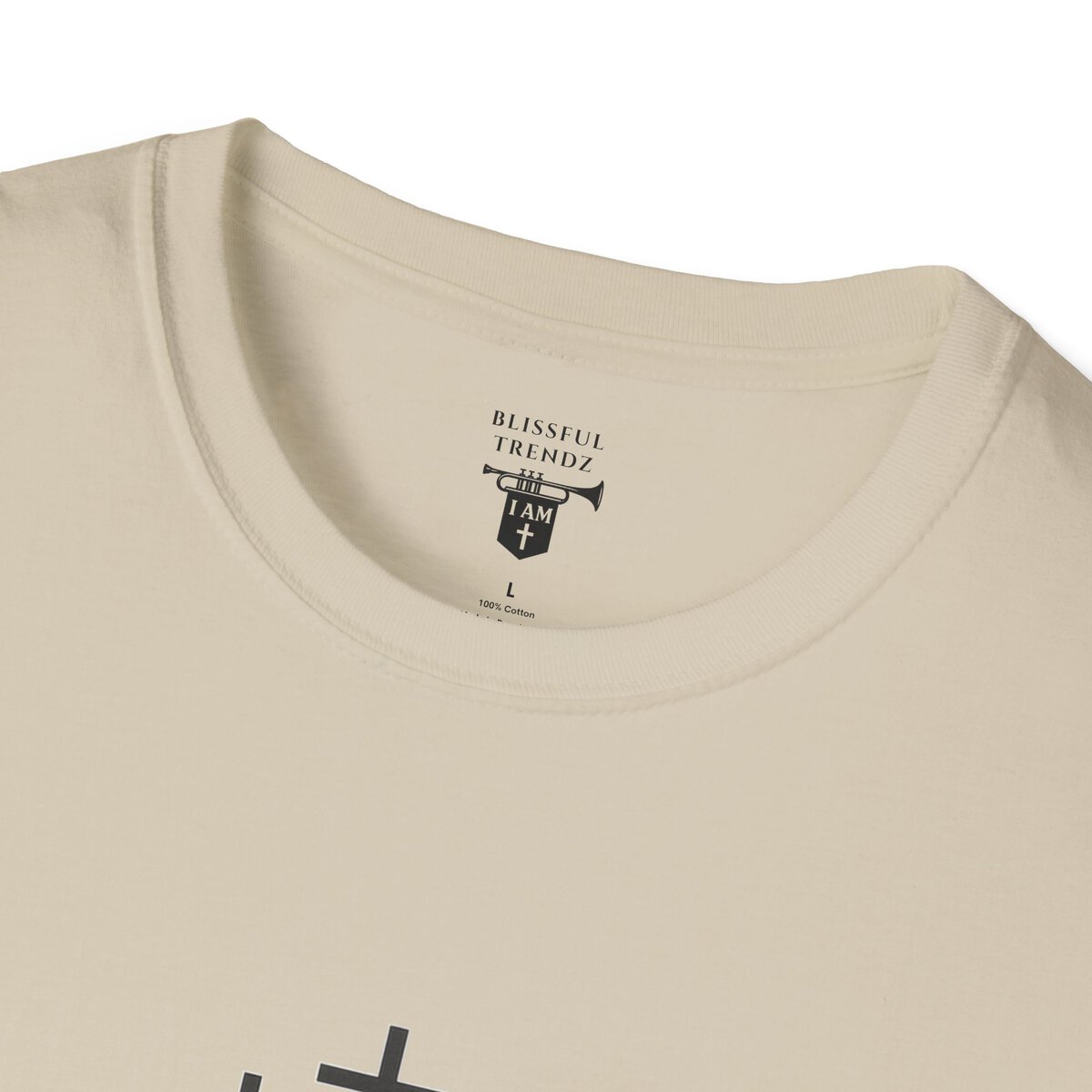 I AM Walking the Narrow Road - 1 JOHN 2:6 - Cross - BLK - Unisex Softstyle T-Shirt - Image 14