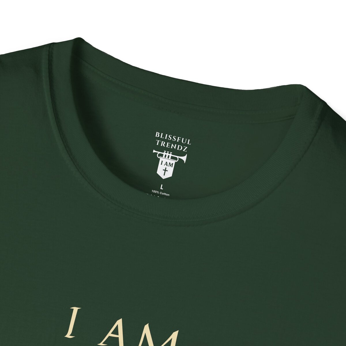 I AM A Force Heaven Recognizes and Hell Fears - Shield with Cross - Unisex Softstyle T-Shirt - Image 26