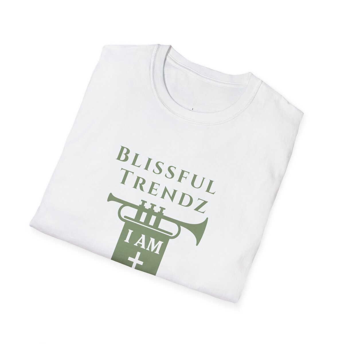 Blissful Trendz - I AM - Banners For The Battle - Raised For The Nations - SGE - Unisex Softstyle T-Shirt - Image 6