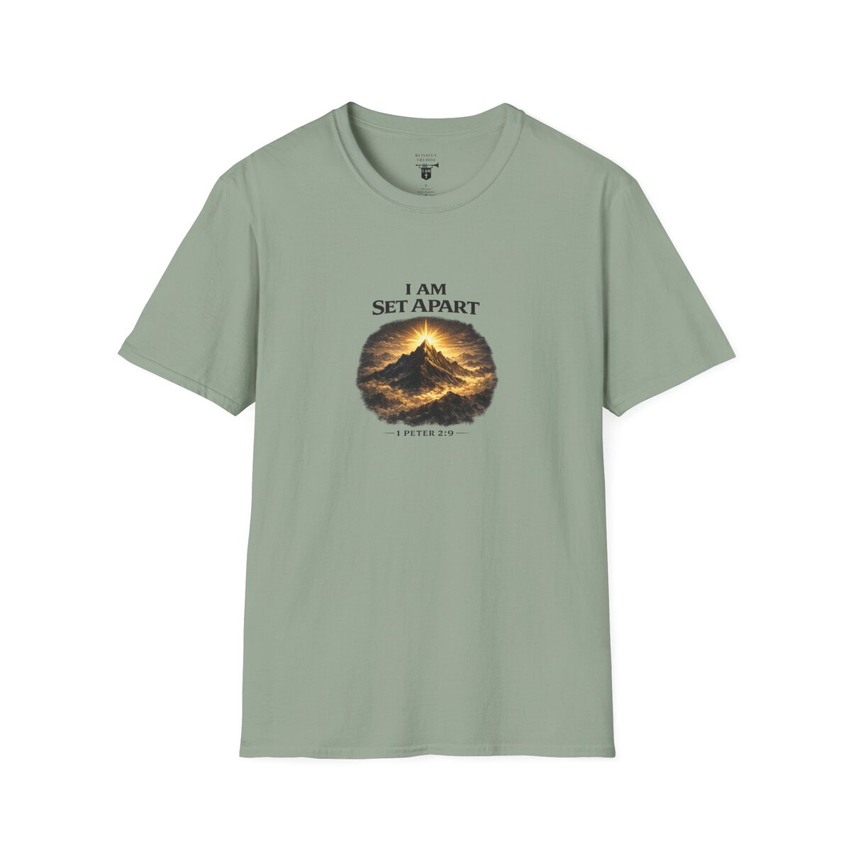 I AM Set Apart - 1 Peter 2:9 - Mountains - Unisex Softstyle T-Shirt - Image 19