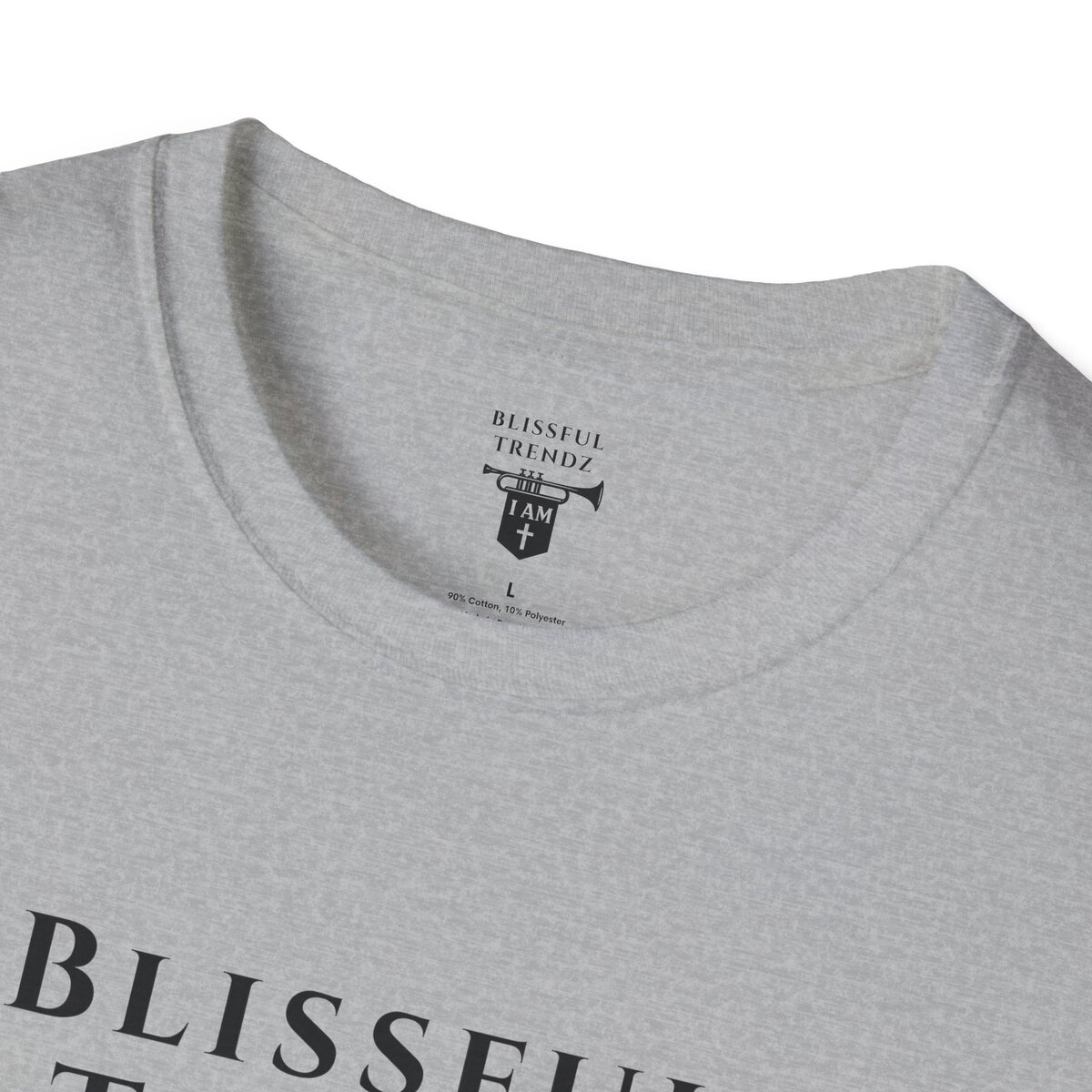 Blissful Trendz - I AM - Banners For The Battle - Raised For The Nations - BLK - Unisex Softstyle T-Shirt - Image 14