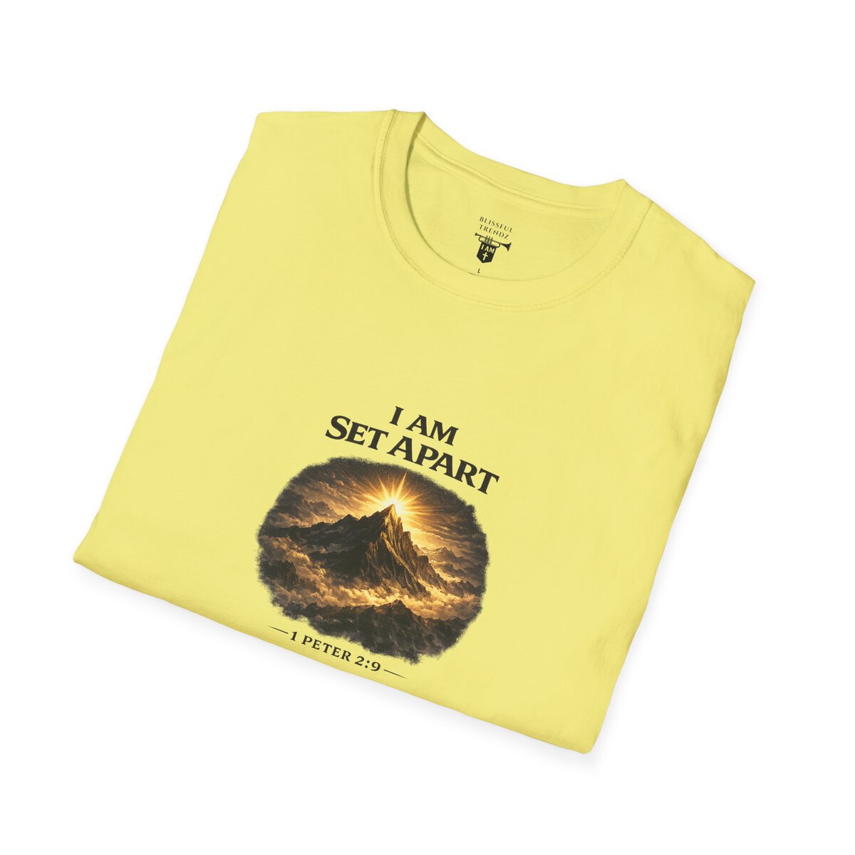 I AM Set Apart - 1 Peter 2:9 - Mountains - Unisex Softstyle T-Shirt - Image 18