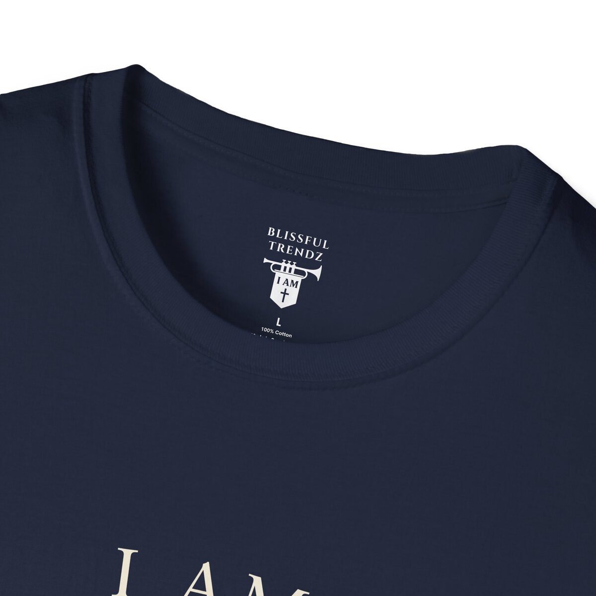 I AM Walking In Resurrection Power - Cross with Footprints - Unisex Softstyle T-Shirt - Image 5