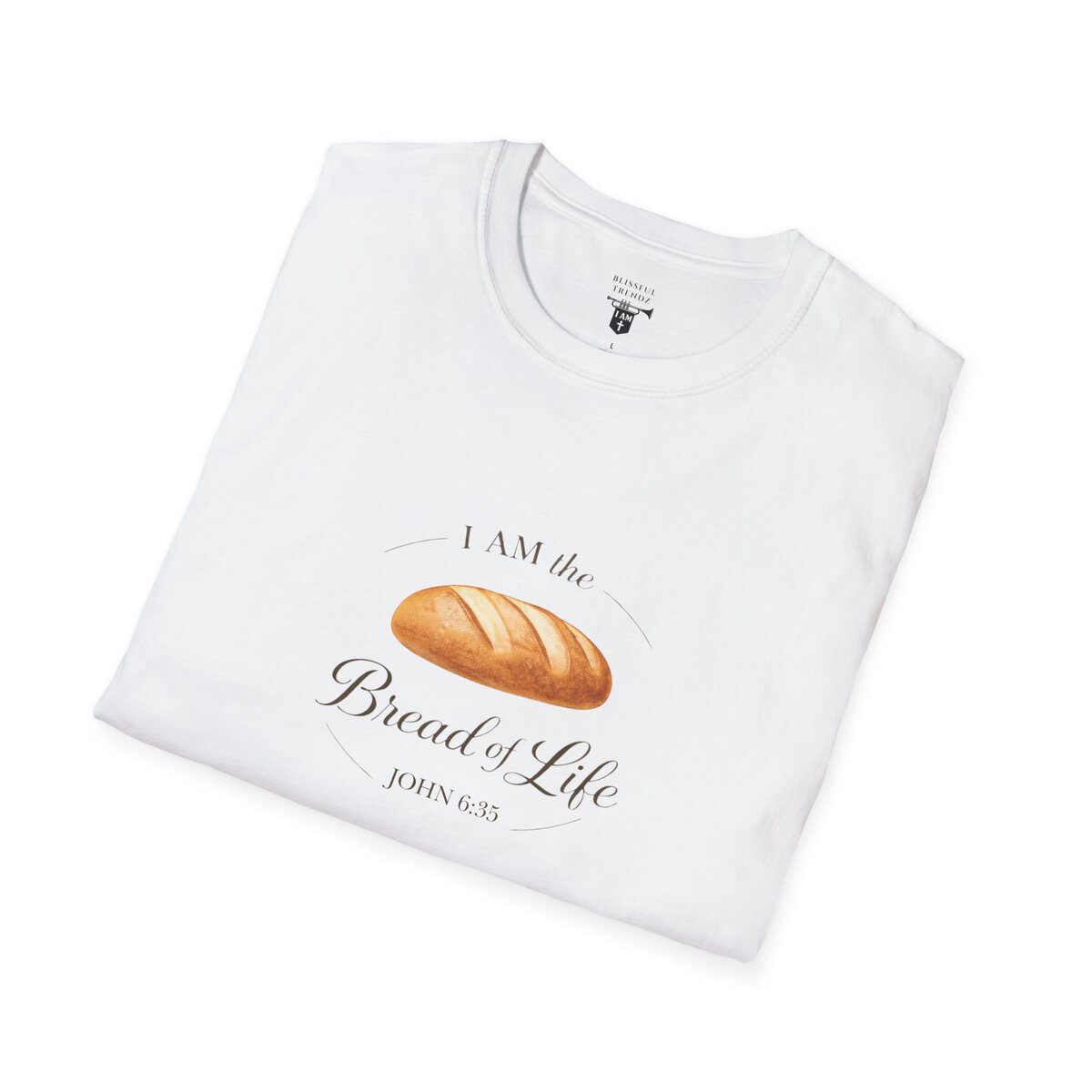 I AM the Bread of Life - JOHN 6:35 - Unisex Softstyle T-Shirt - Image 6