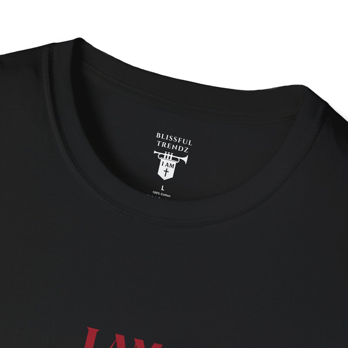 I AM Washed In The Blood - 1 JOHN 1:7 - River-Red - Unisex Softstyle T-Shirt - Image 5