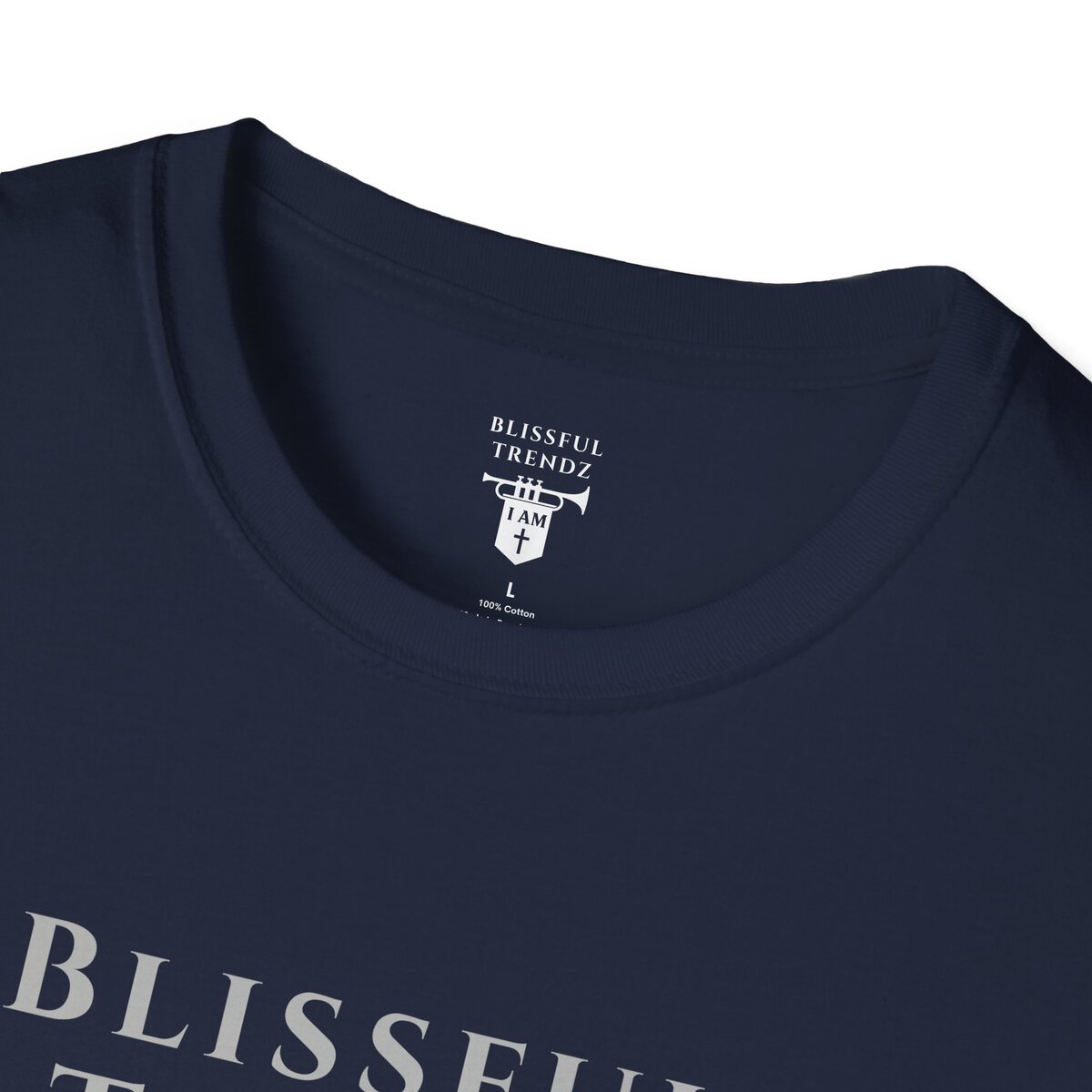Blissful Trendz - I AM - Banners For The Battle - Raised For The Nations - GRY - Unisex Softstyle T-Shirt - Image 29