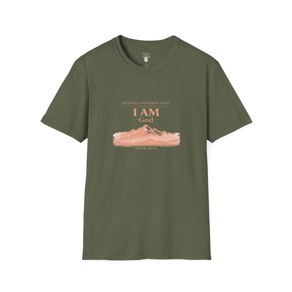Be Still And Know That I AM God - PSALM 46:10 - Mountains - MTD PCH - Unisex Softstyle T-Shirt - Image 13