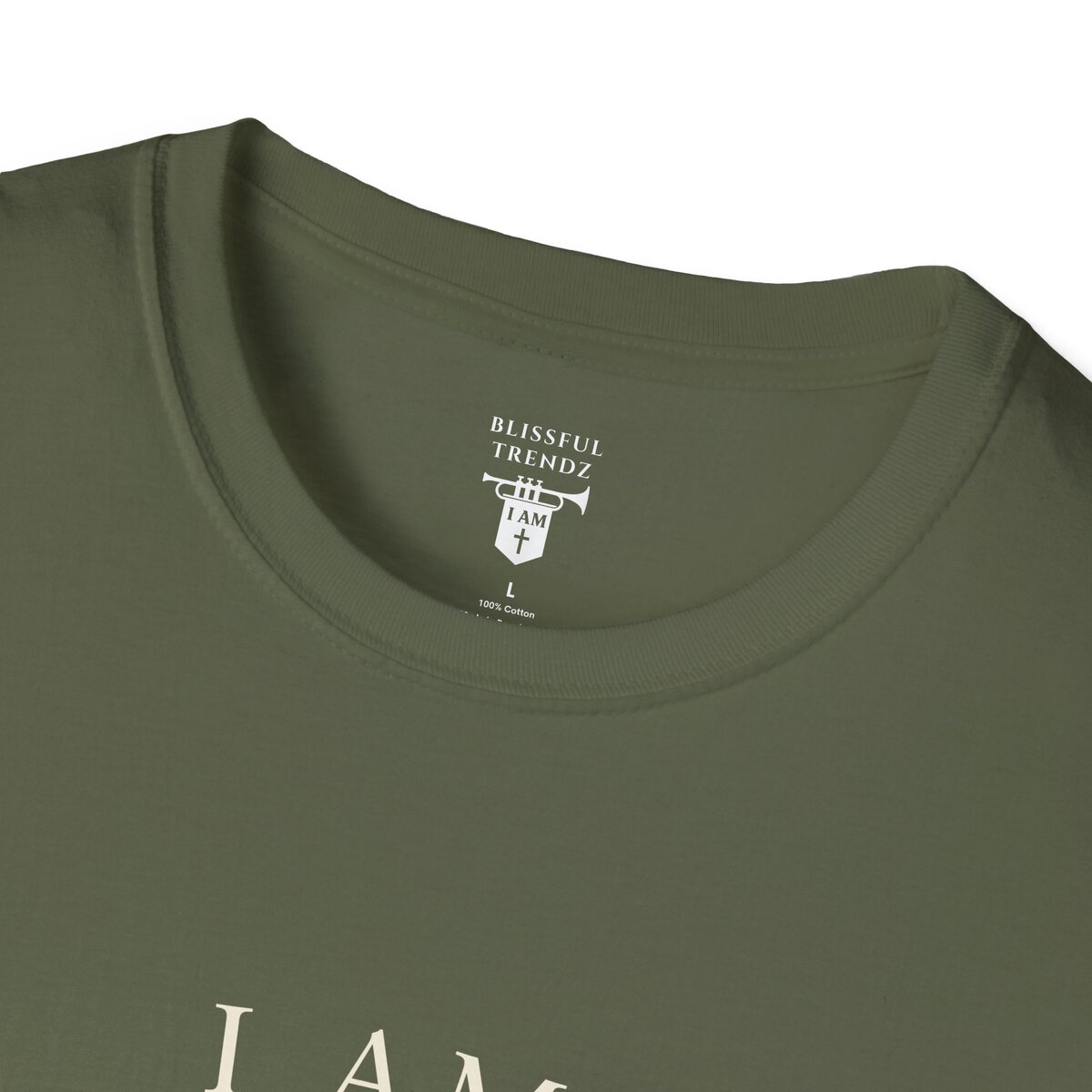 I AM Walking In Resurrection Power - Cross with Footprints - Unisex Softstyle T-Shirt - Image 14