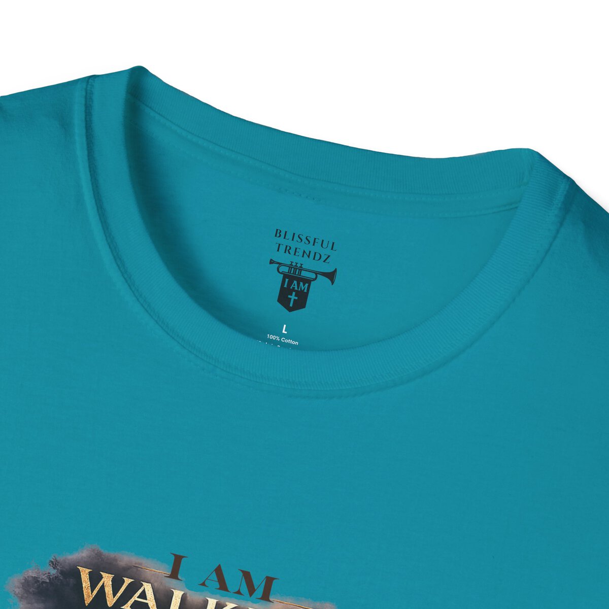 I AM WALKING WITH THEE DAILY - PSALM 119:105 - SCRIPTURE - Unisex Softstyle T-Shirt - Image 26