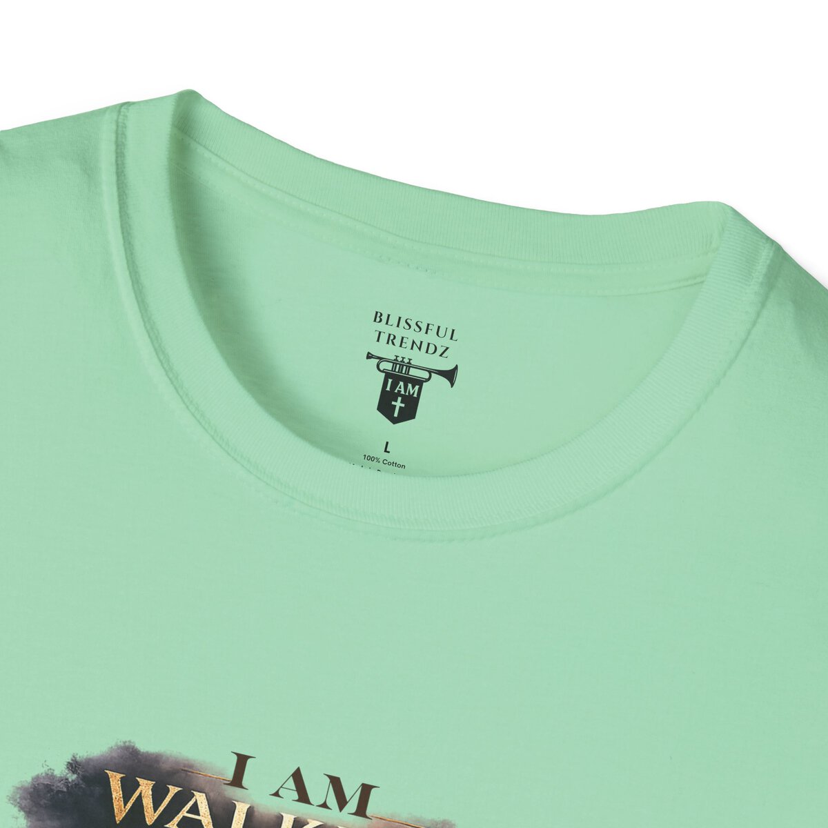 I AM WALKING WITH THEE DAILY - PSALM 119:105 - SCRIPTURE - Unisex Softstyle T-Shirt - Image 20