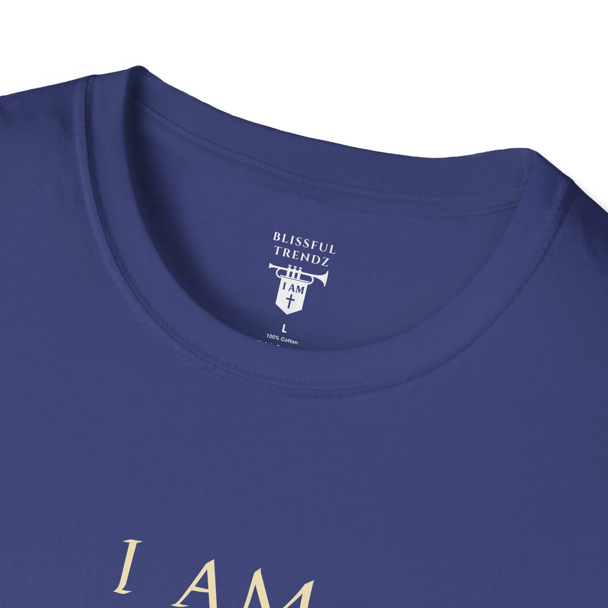 I AM A Force Heaven Recognizes and Hell Fears - Shield with Cross - Unisex Softstyle T-Shirt - Image 32