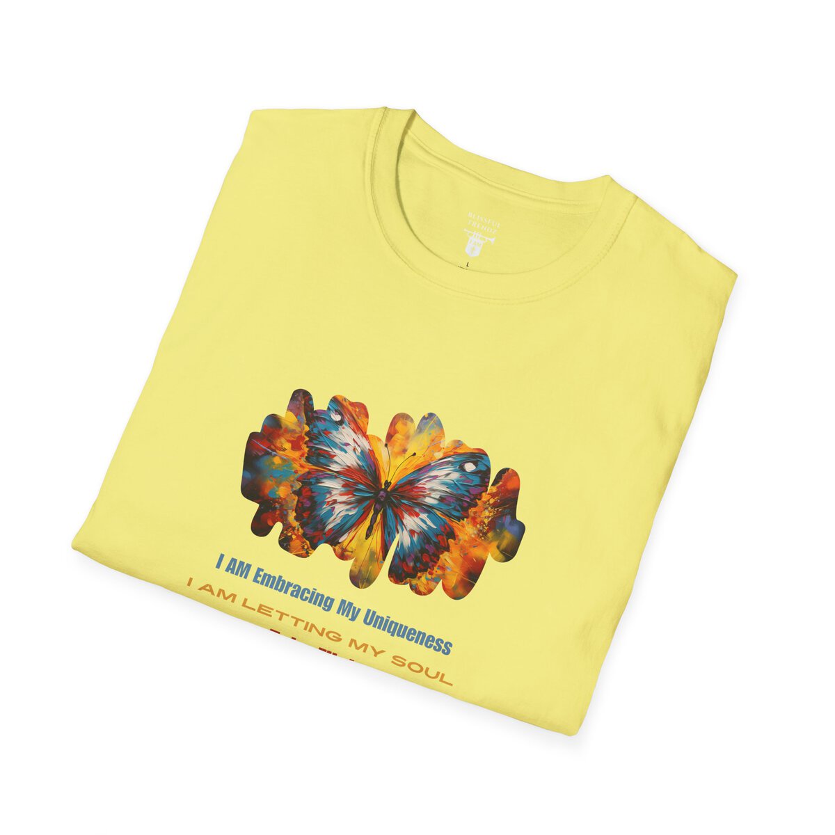 I AM Embracing My Uniqueness - I AM Letting My Soul Take Flight - Butterfly - Unisex Softstyle T-Shirt - Image 18