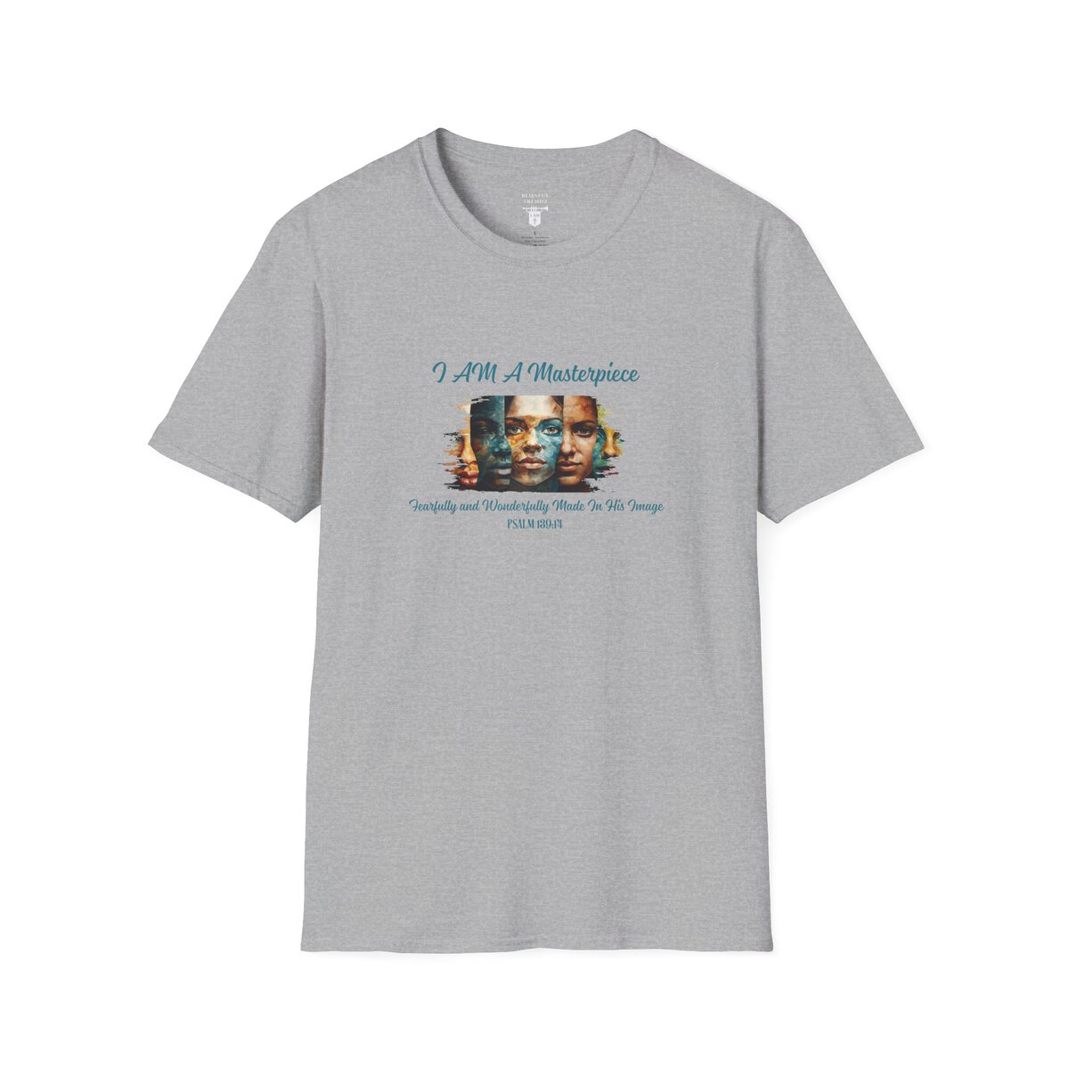 I AM A Masterpiece - Fearfully and Wonderfully Made In His Image - PSALM 139:14 - Unisex Softstyle T-Shirt - Image 37