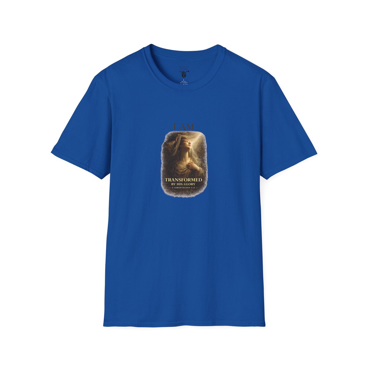 I AM Transformed By His Glory - 2 CORINTHIANS 3:18 - Veil Lifted - Unisex Softstyle T-Shirt - Image 34