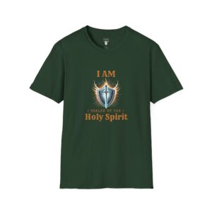 I AM Sealed By The Holy Spirit - Shield w/Cross - Unisex Softstyle T-Shirt