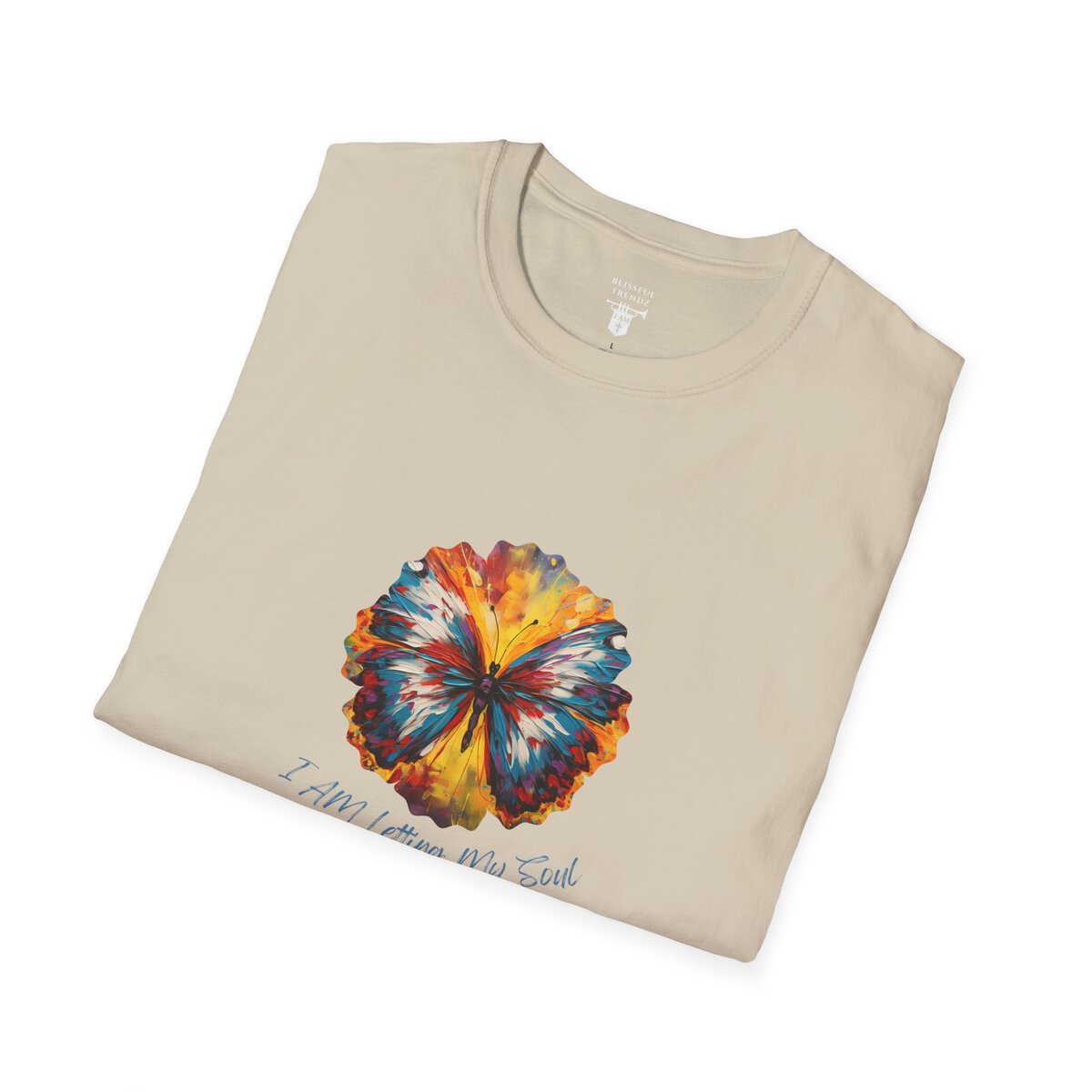 I AM Letting My Soul Take Flight - Butterfly - Unisex Softstyle T-Shirt - Image 12
