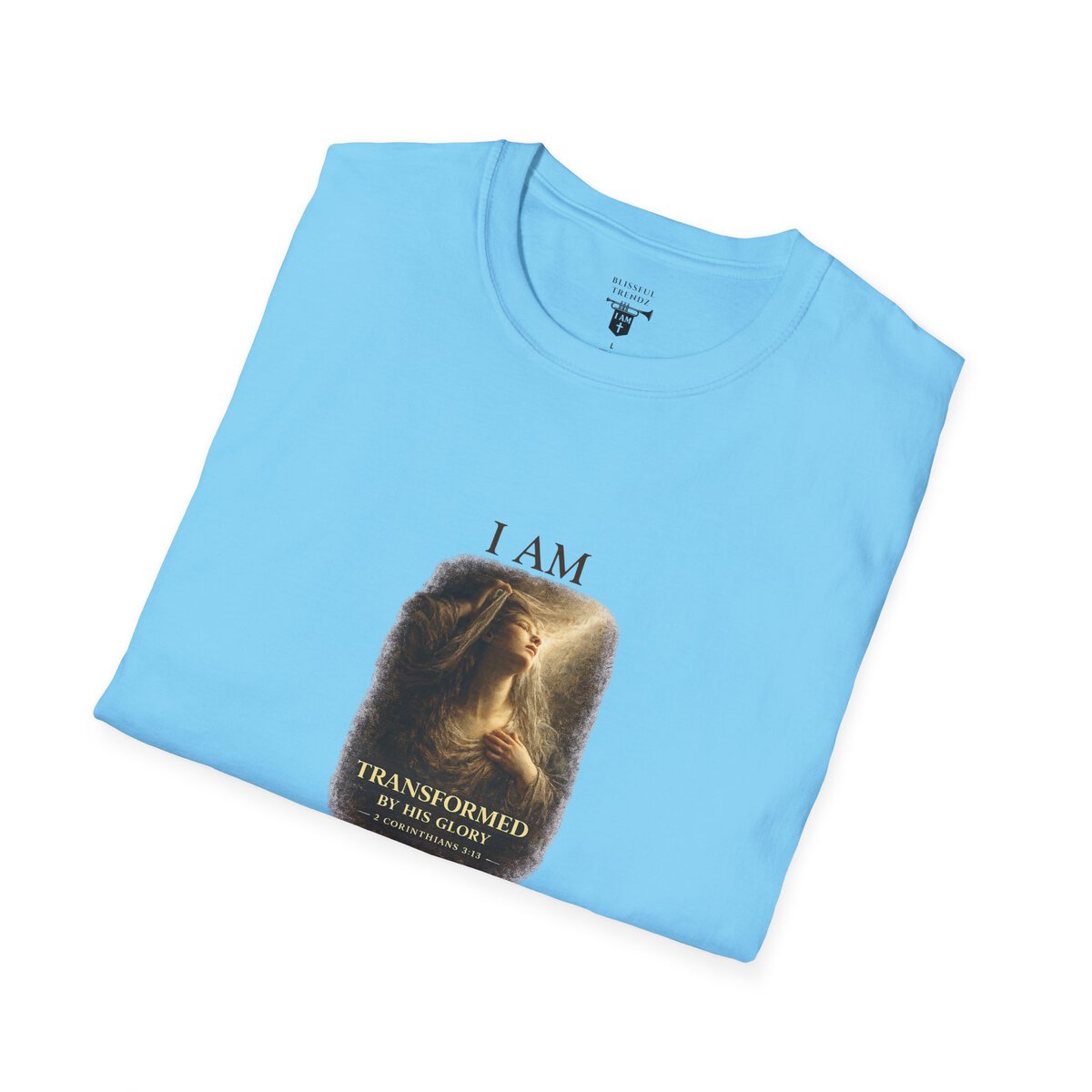 I AM Transformed By His Glory - 2 CORINTHIANS 3:18 - Veil Lifted - Unisex Softstyle T-Shirt - Image 24