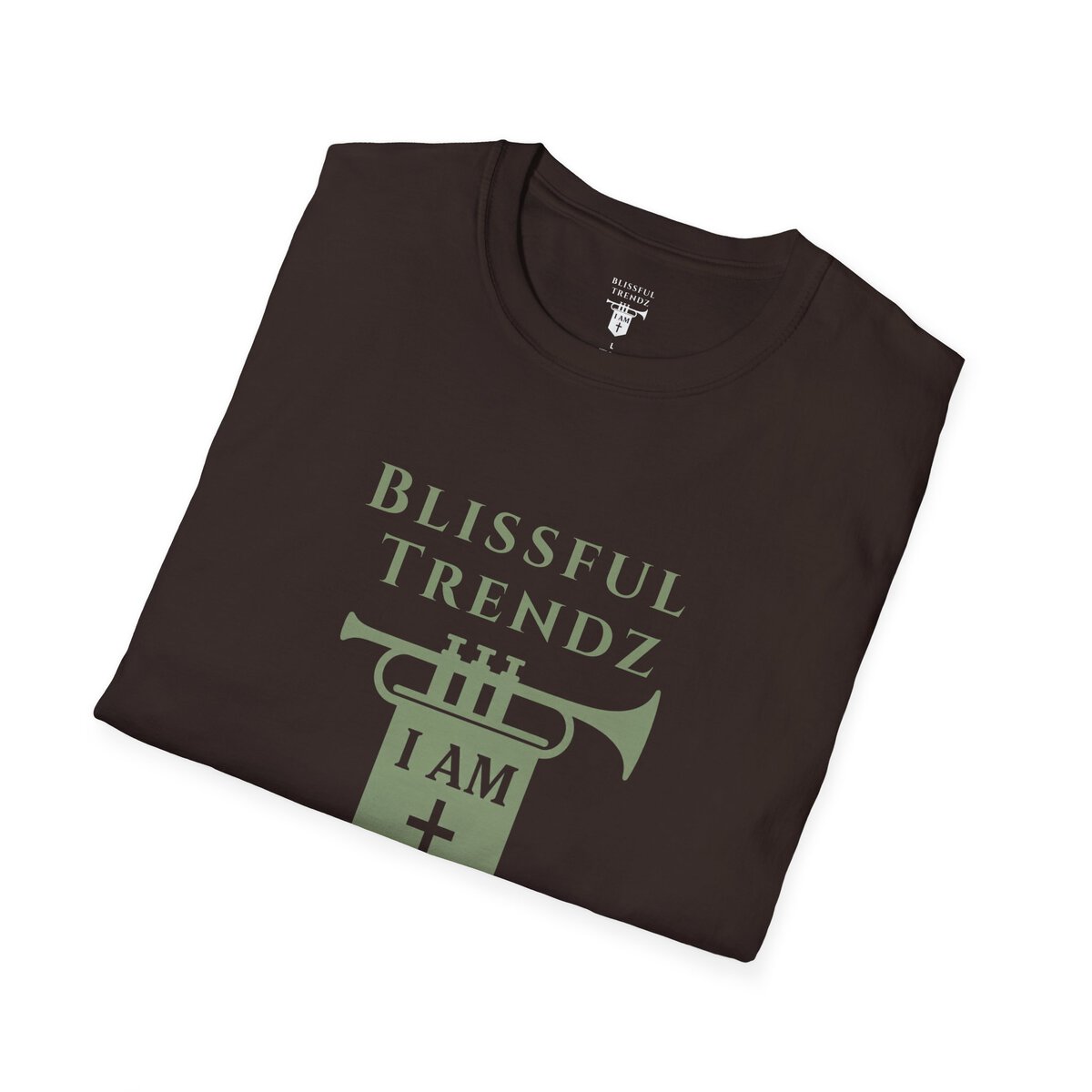 Blissful Trendz - I AM - Banners For The Battle - Raised For The Nations - SGE - Unisex Softstyle T-Shirt - Image 15
