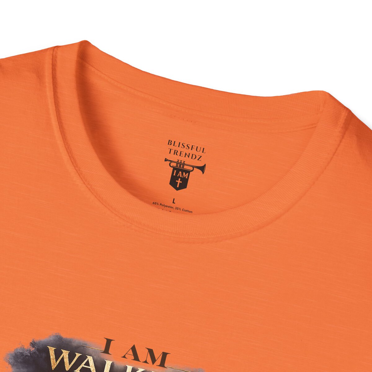I AM WALKING WITH THEE DAILY - PSALM 119:105 - SCRIPTURE - Unisex Softstyle T-Shirt - Image 8