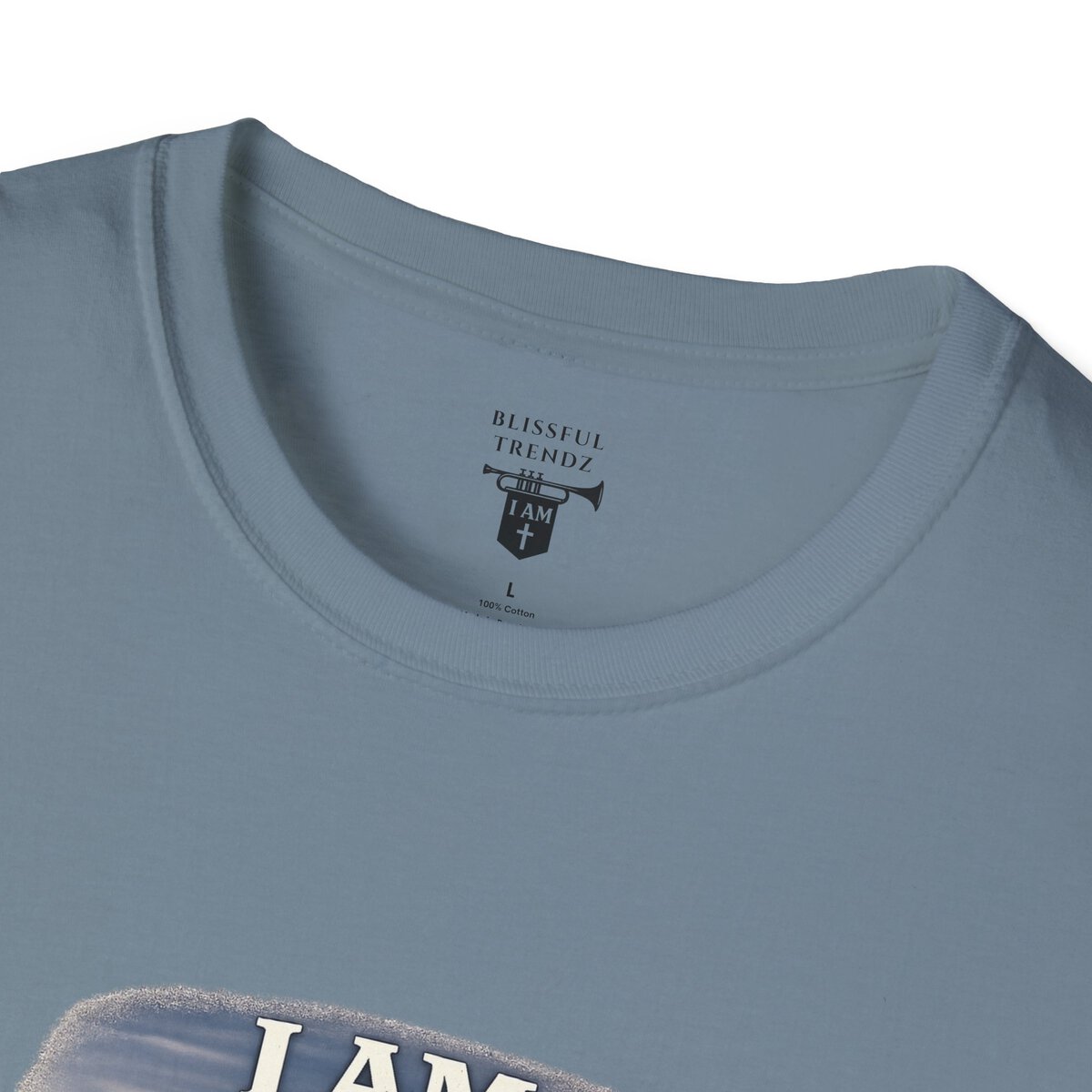 I AM REFINED BY FIRE - 1 PETER 1:7 - CAMPFIRE - Unisex Softstyle T-Shirt - Image 5
