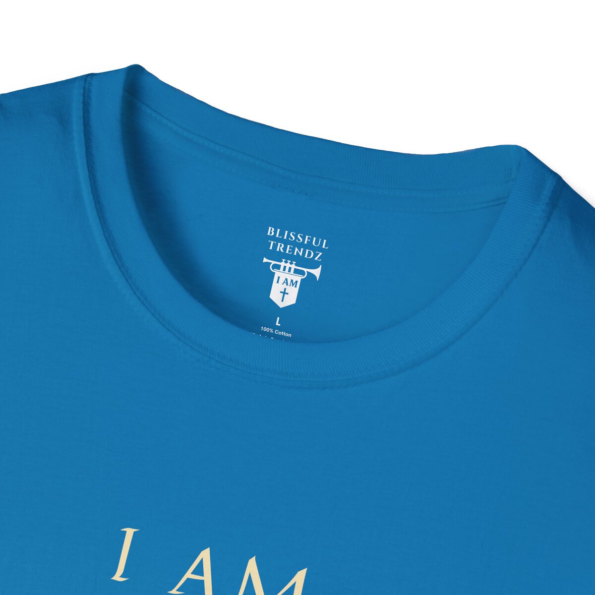 I AM A Force Heaven Recognizes and Hell Fears - Shield with Cross - Unisex Softstyle T-Shirt - Image 29