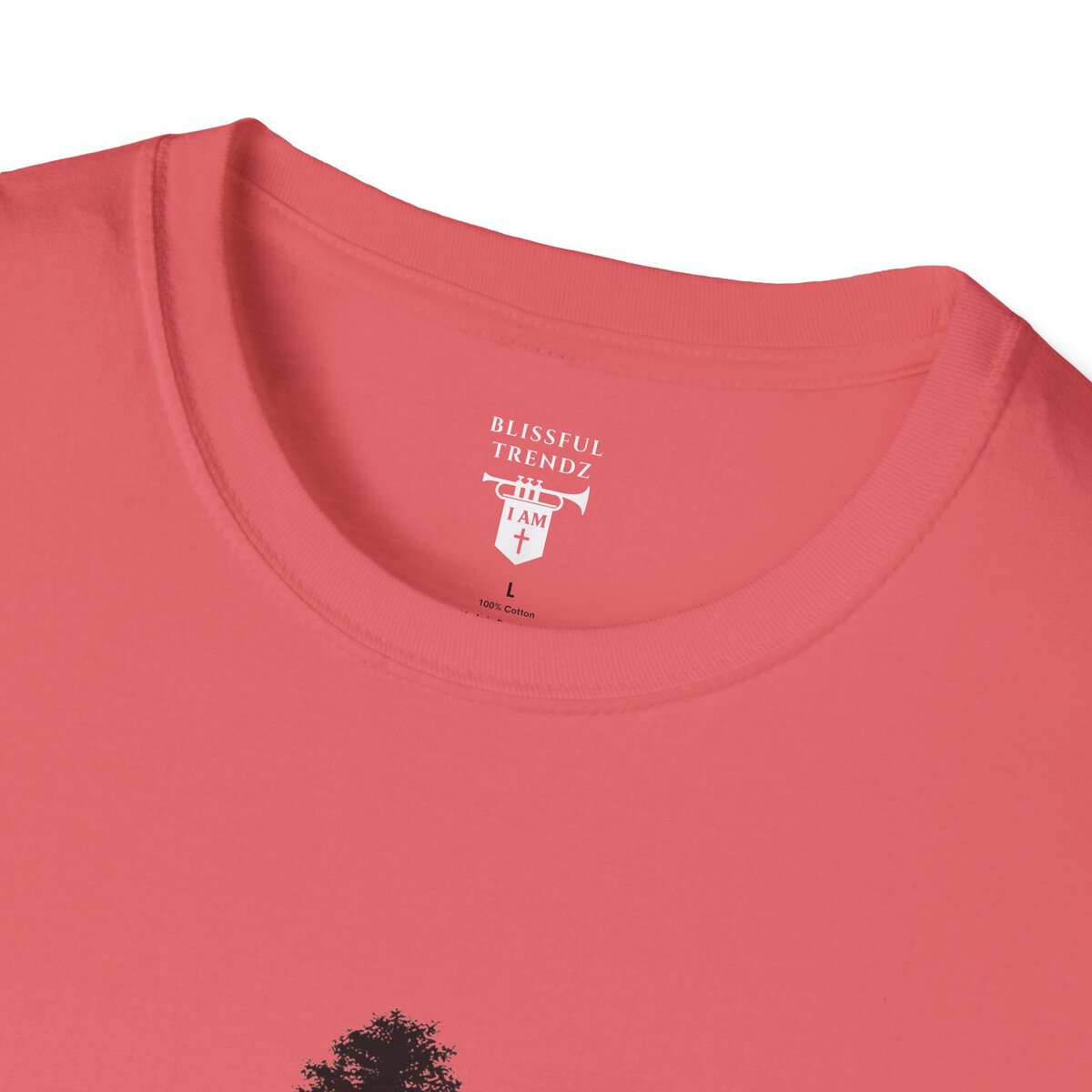 I Am a New Beginning - ISAIAH 43:19 - Sequoia Tree - Unisex Softstyle T-Shirt - Image 5