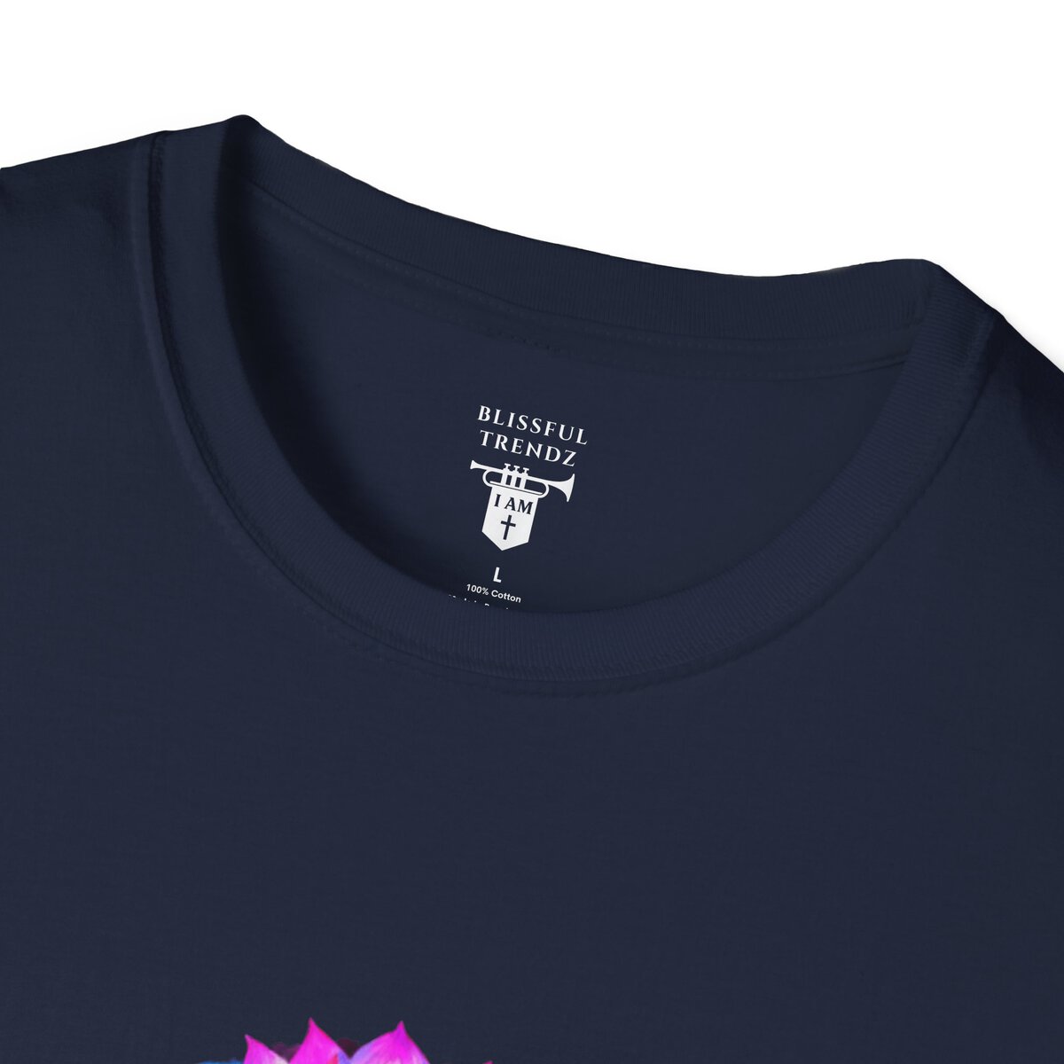 I AM Growing Into Something Beautiful - Lotus - Unisex Softstyle T-Shirt - Image 38