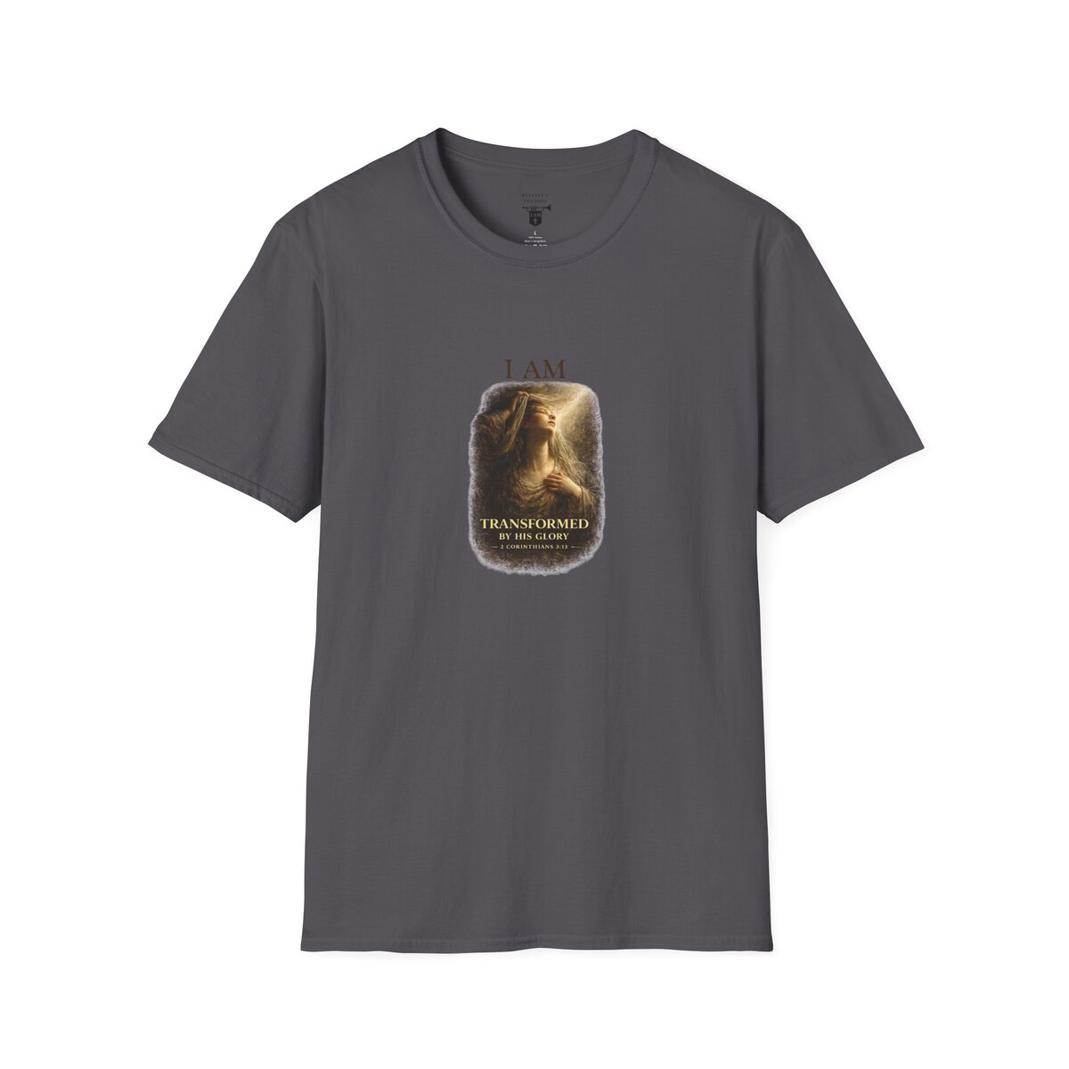 I AM Transformed By His Glory - 2 CORINTHIANS 3:18 - Veil Lifted - Unisex Softstyle T-Shirt - Image 31