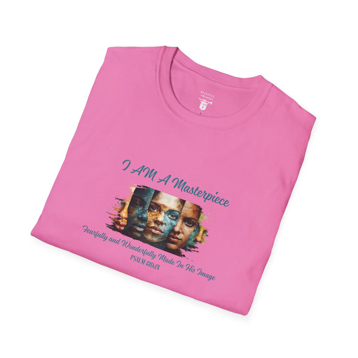 I AM A Masterpiece - Fearfully and Wonderfully Made In His Image - PSALM 139:14 - Unisex Softstyle T-Shirt - Image 36