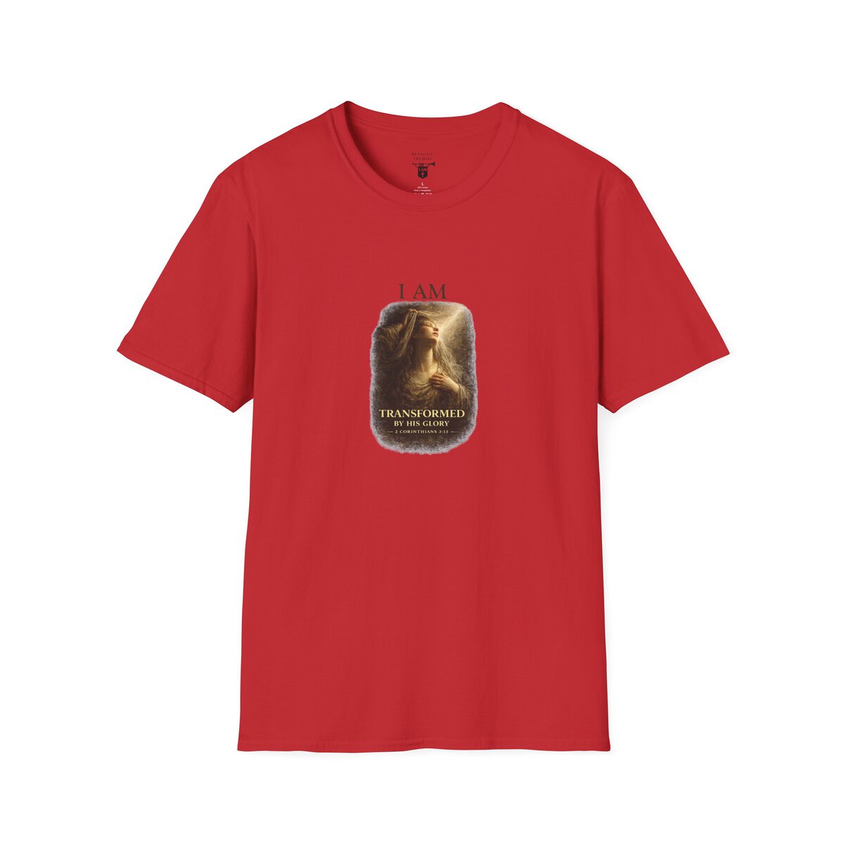 I AM Transformed By His Glory - 2 CORINTHIANS 3:18 - Veil Lifted - Unisex Softstyle T-Shirt - Image 40