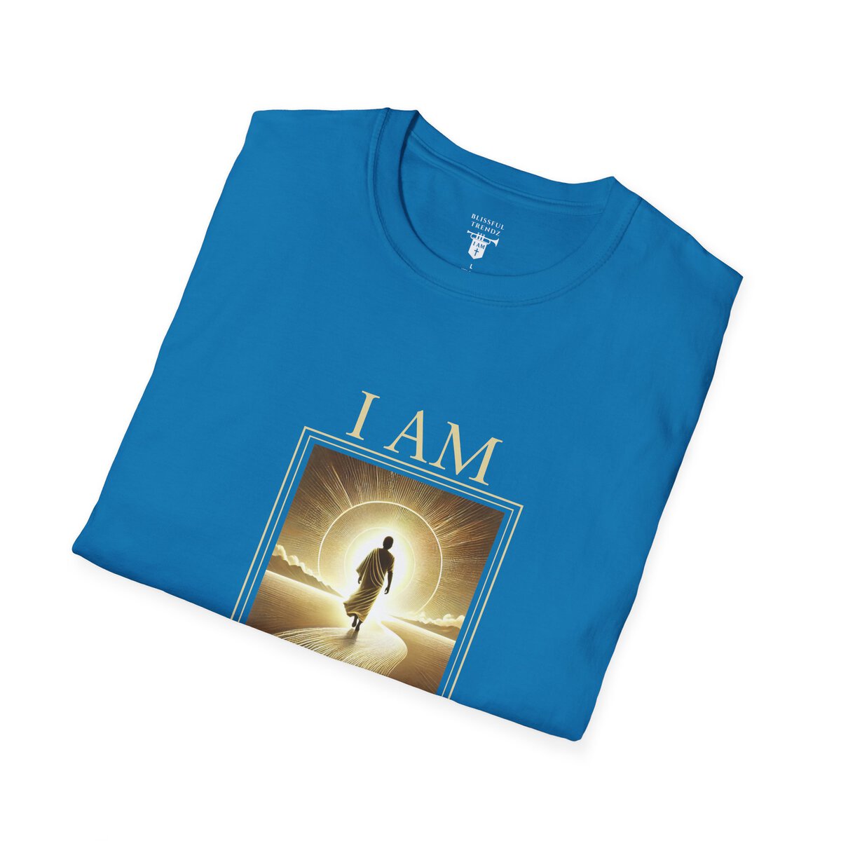I AM Walking In Resurrection Power - Golden Path - Unisex Softstyle T-Shirt - Image 3